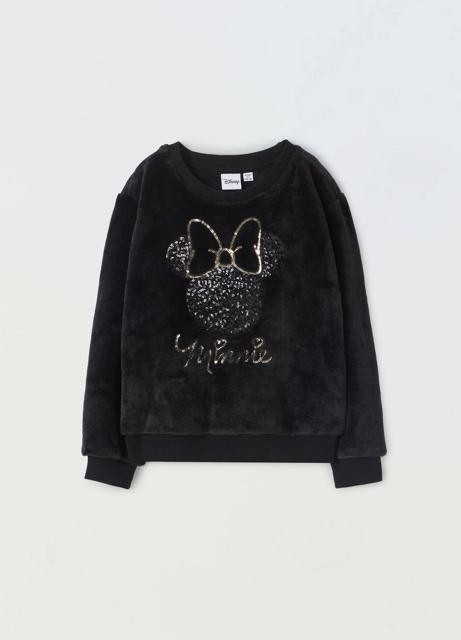 Felpa in pile con paillettes bambina_0