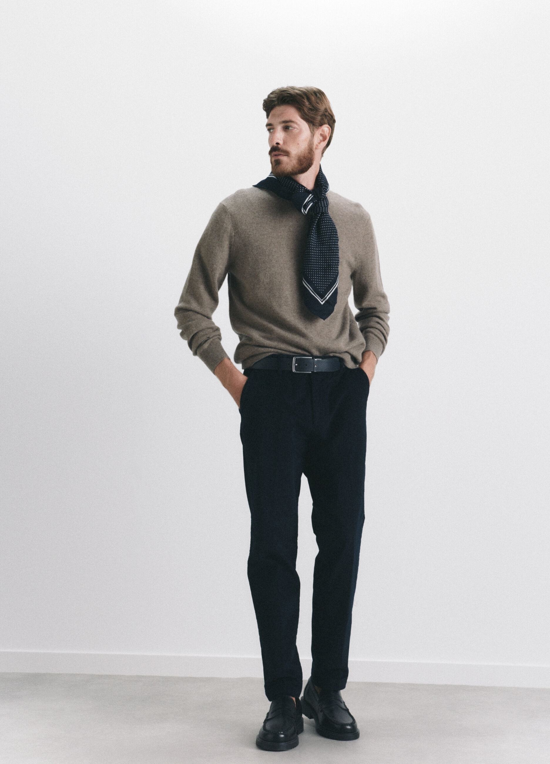 Maglione girocollo in cashmere uomo_0