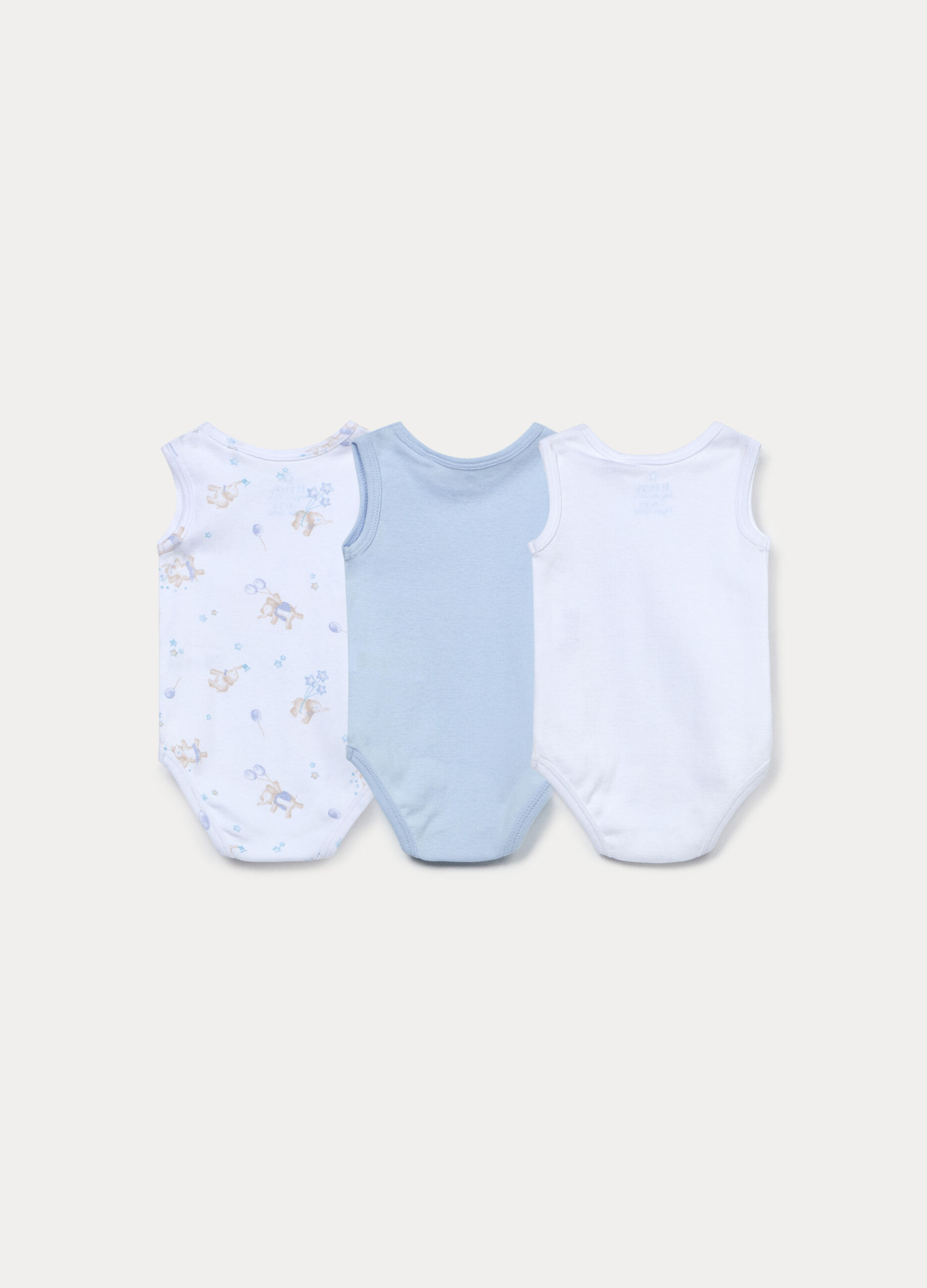 Pack 3 body in costina di puro cotone _1