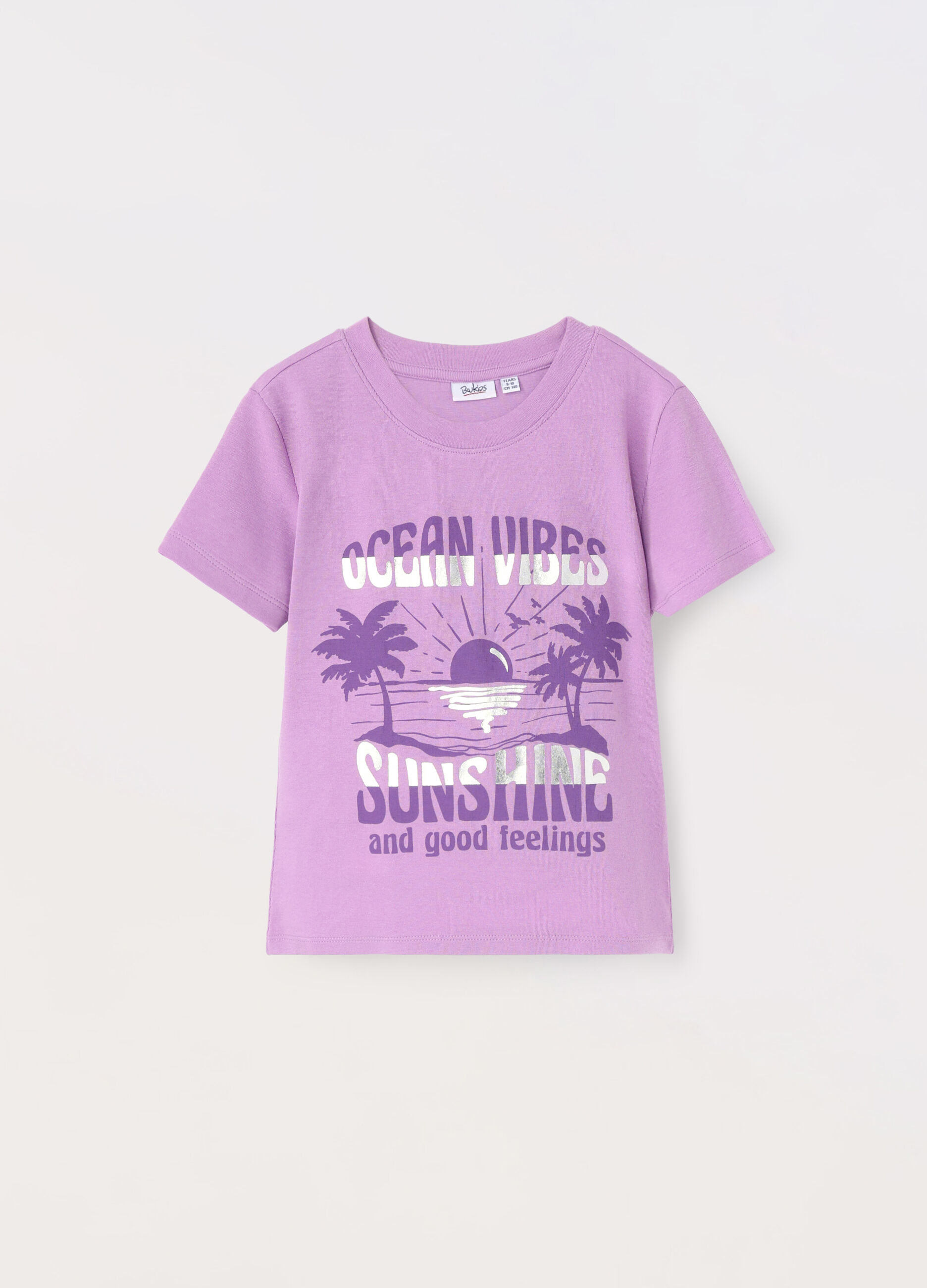 T-shirt in jersey di cotone stretch ragazza_0