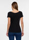 T-shirt con scollo a barchetta donna_1