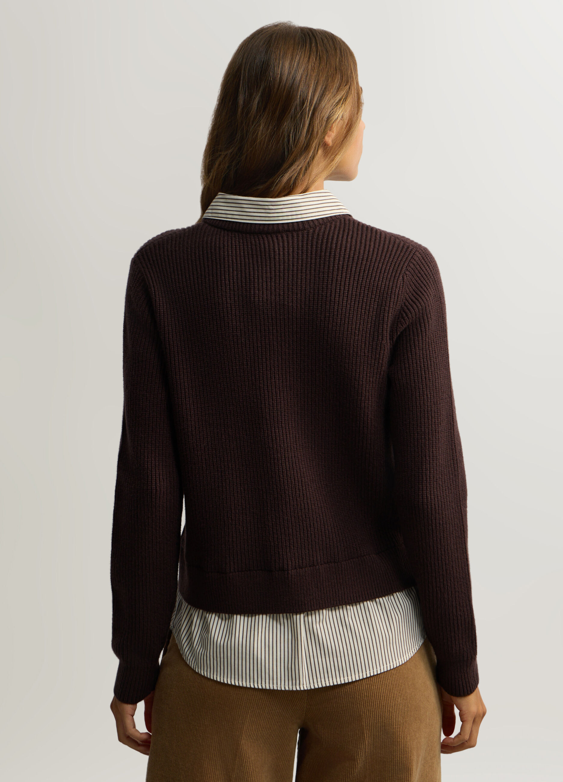 Cardigan in costina donna_1