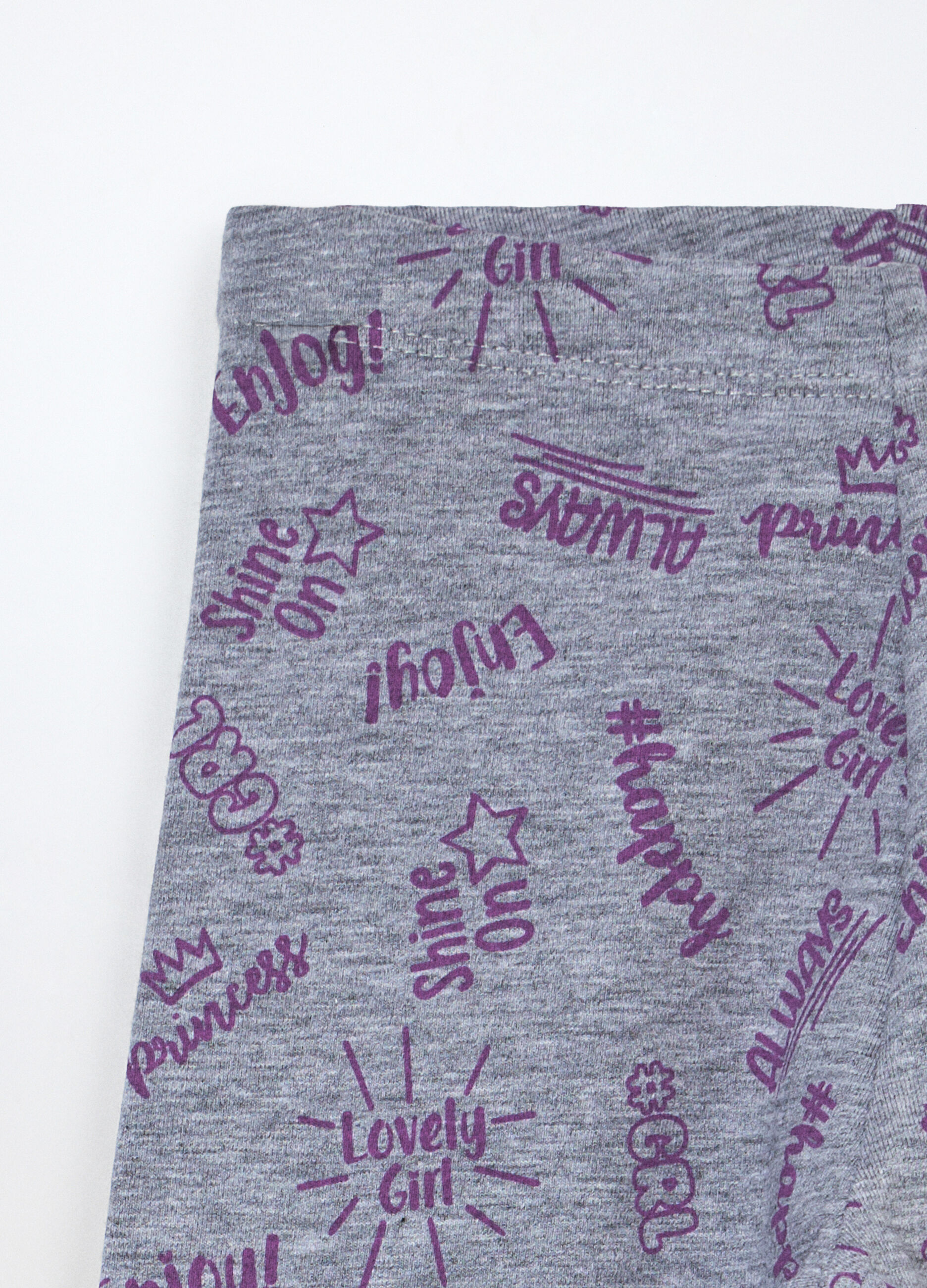 Leggings in jersey di cotone stretch bambina_2