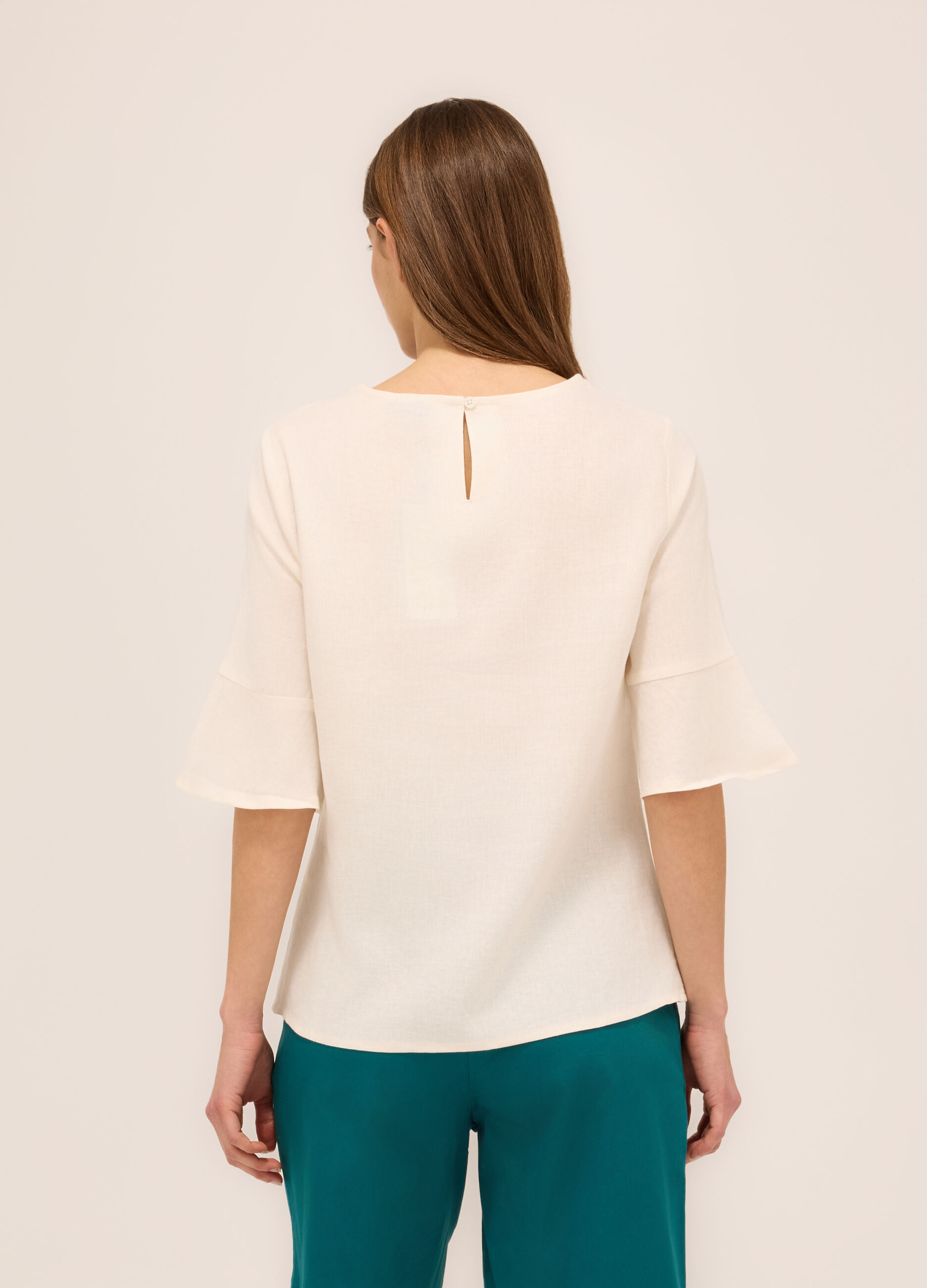 Blusa misto lino donna_1