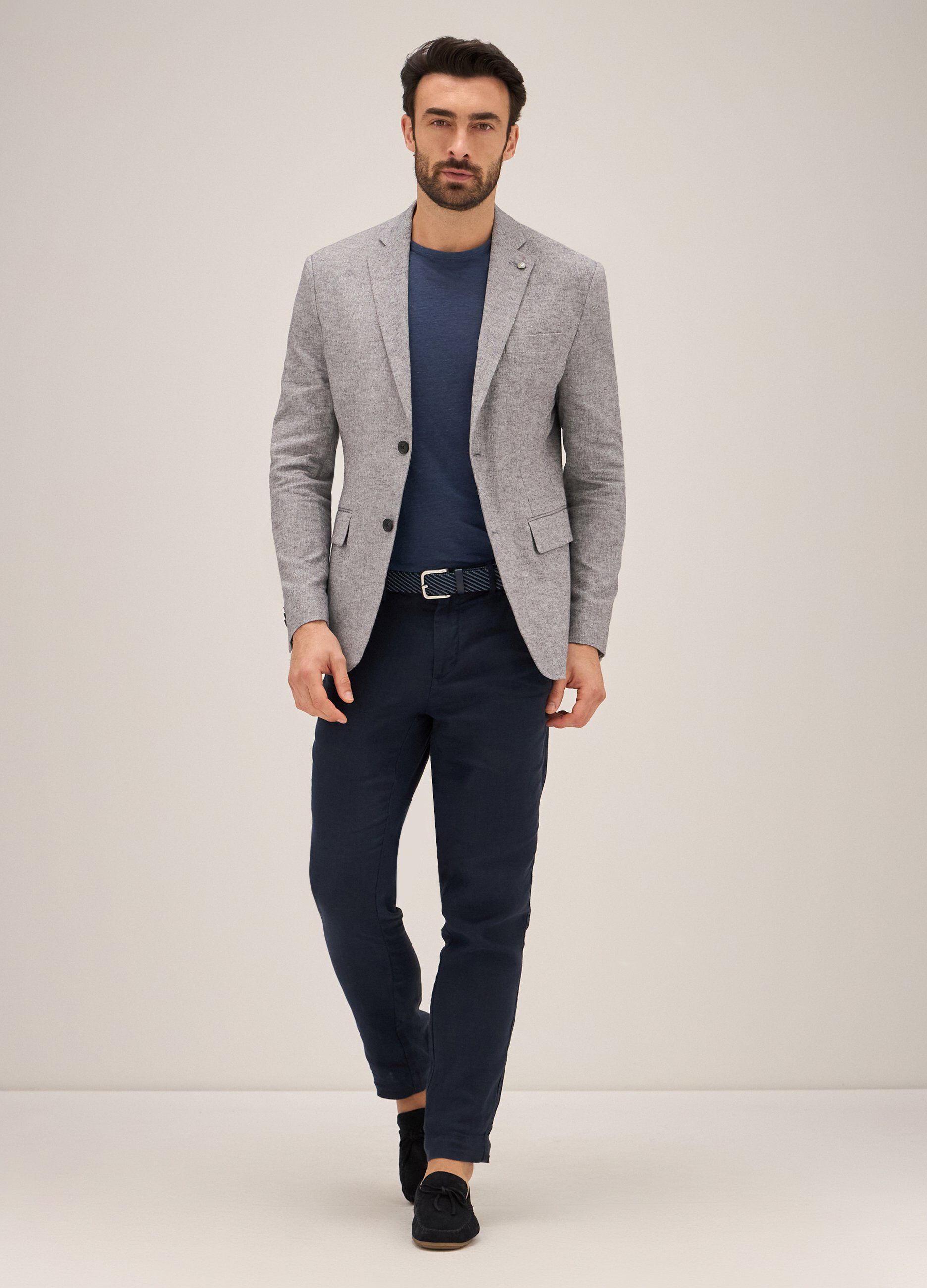 Blazer Rumford in misto lino uomo_0