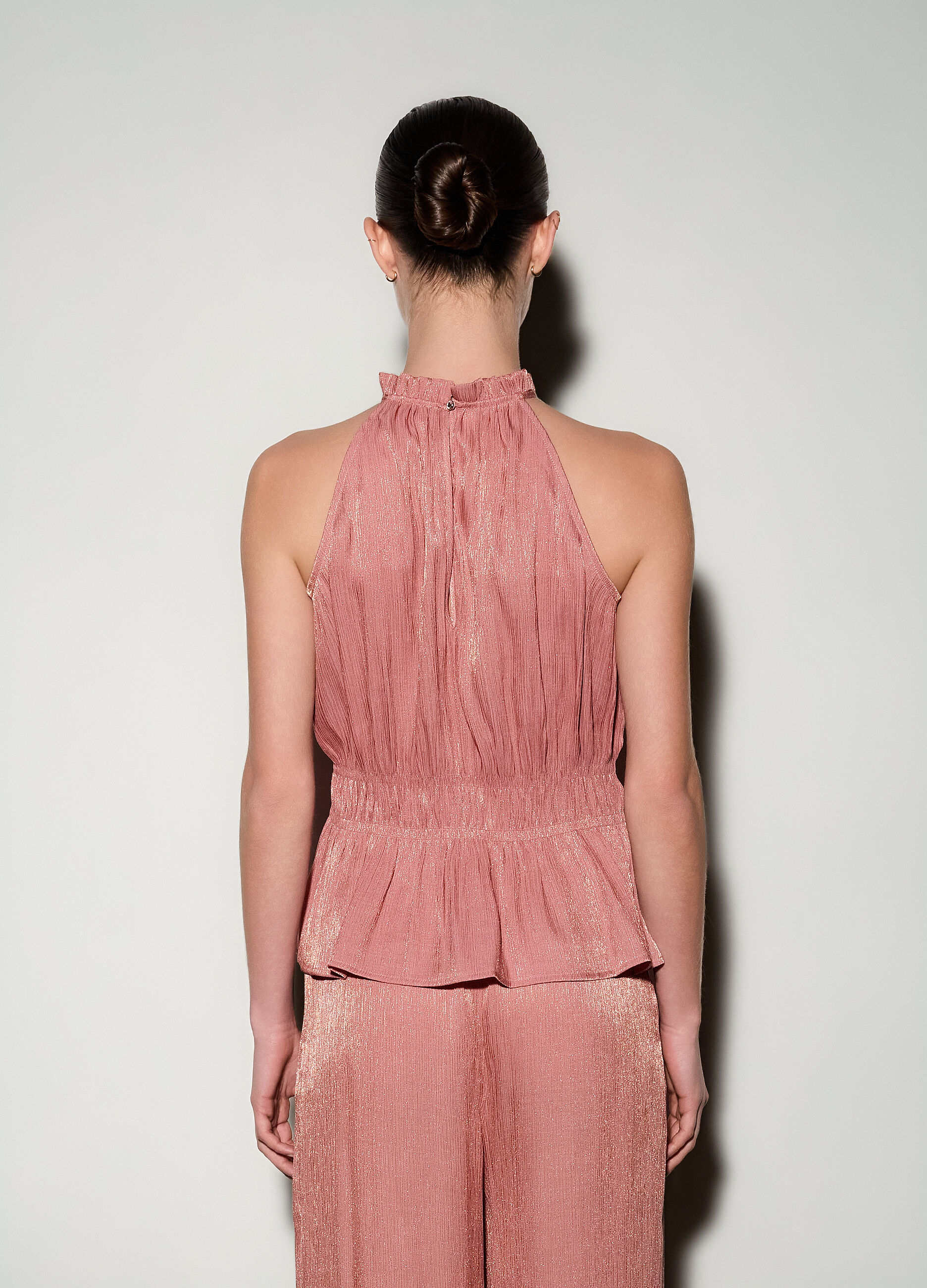 Top in raso pliss&eacute; donna_2