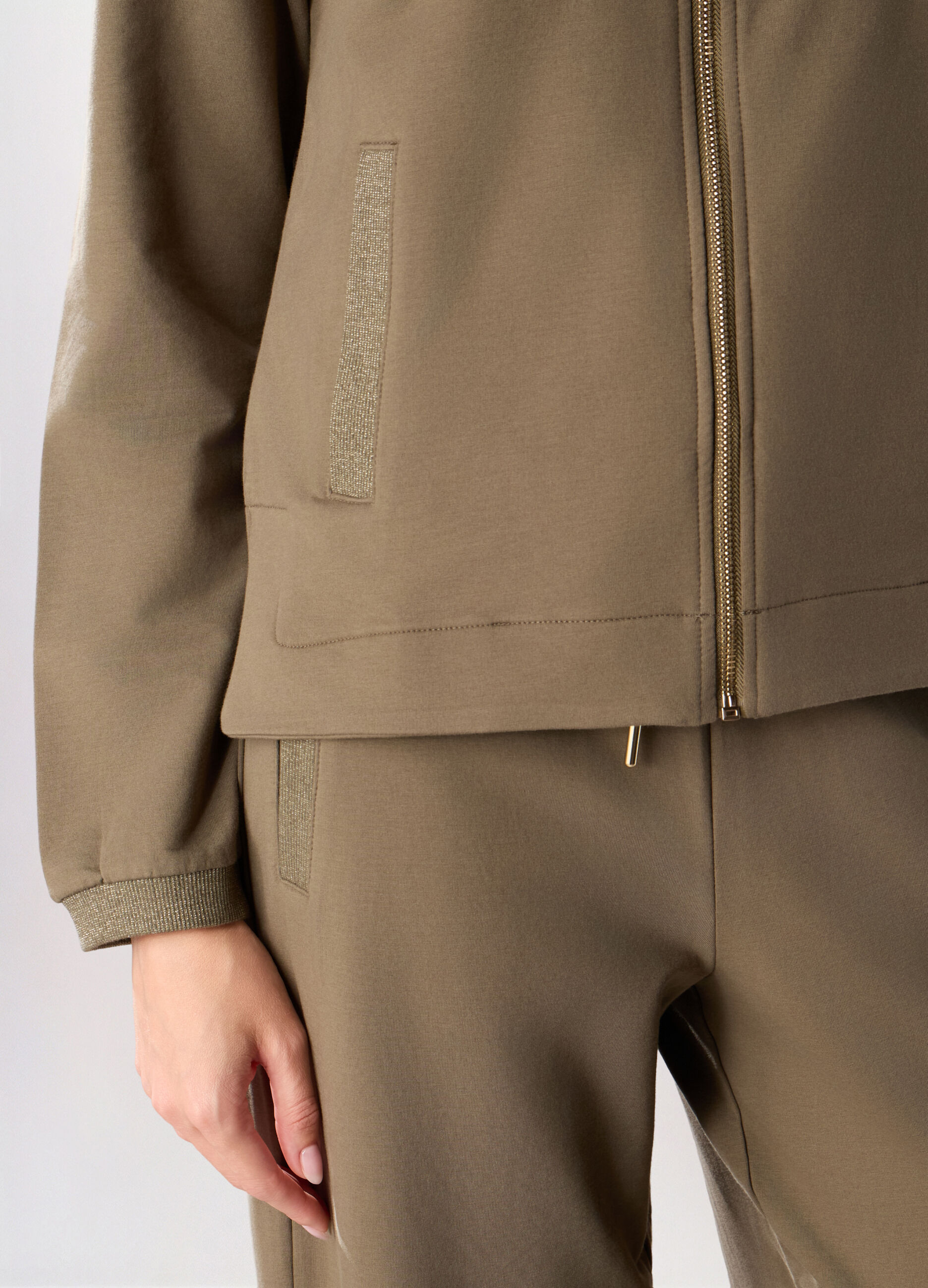 Felpa in cotone stretch donna_2