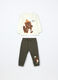 Jogging set in puro cotone fleece neonato_0