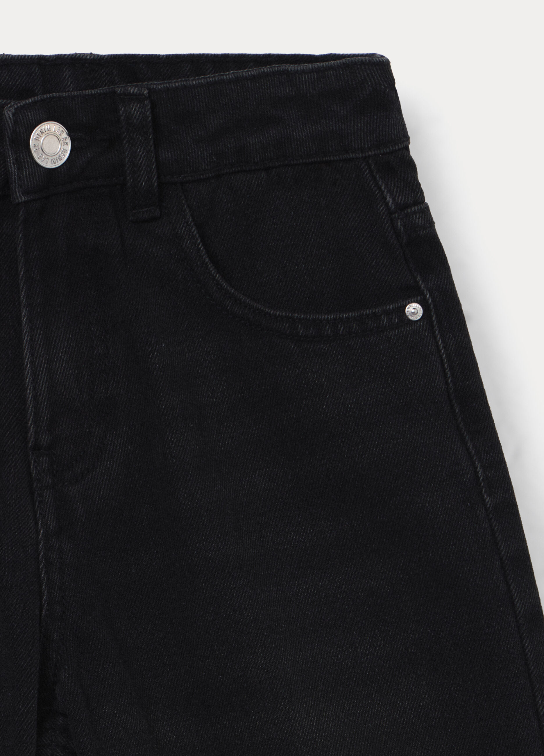 Shorts fit baggy in denim ragazza_2
