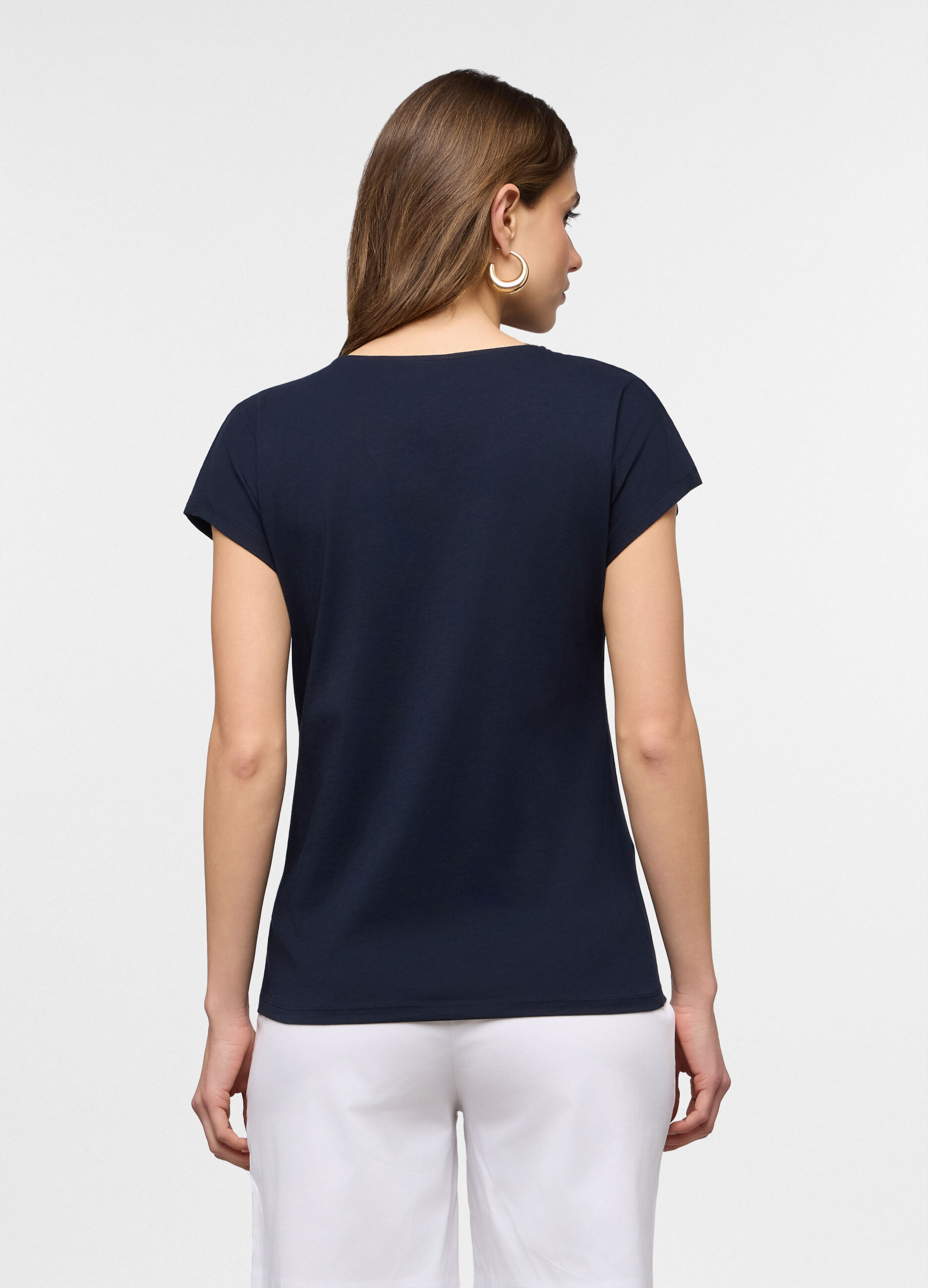 T-shirt girocollo donna_1