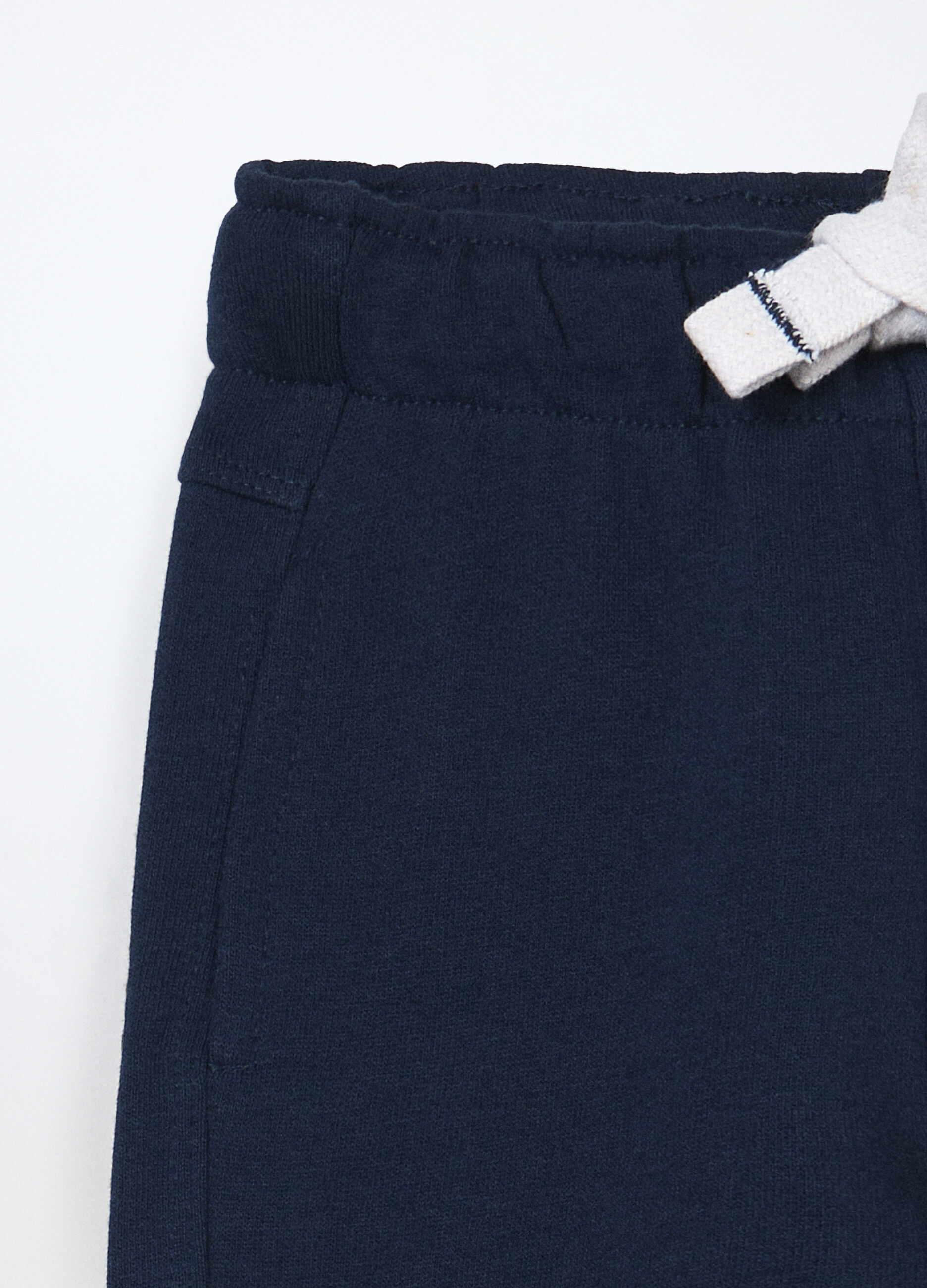 Jogger in french terry di puro cotone neonato_2