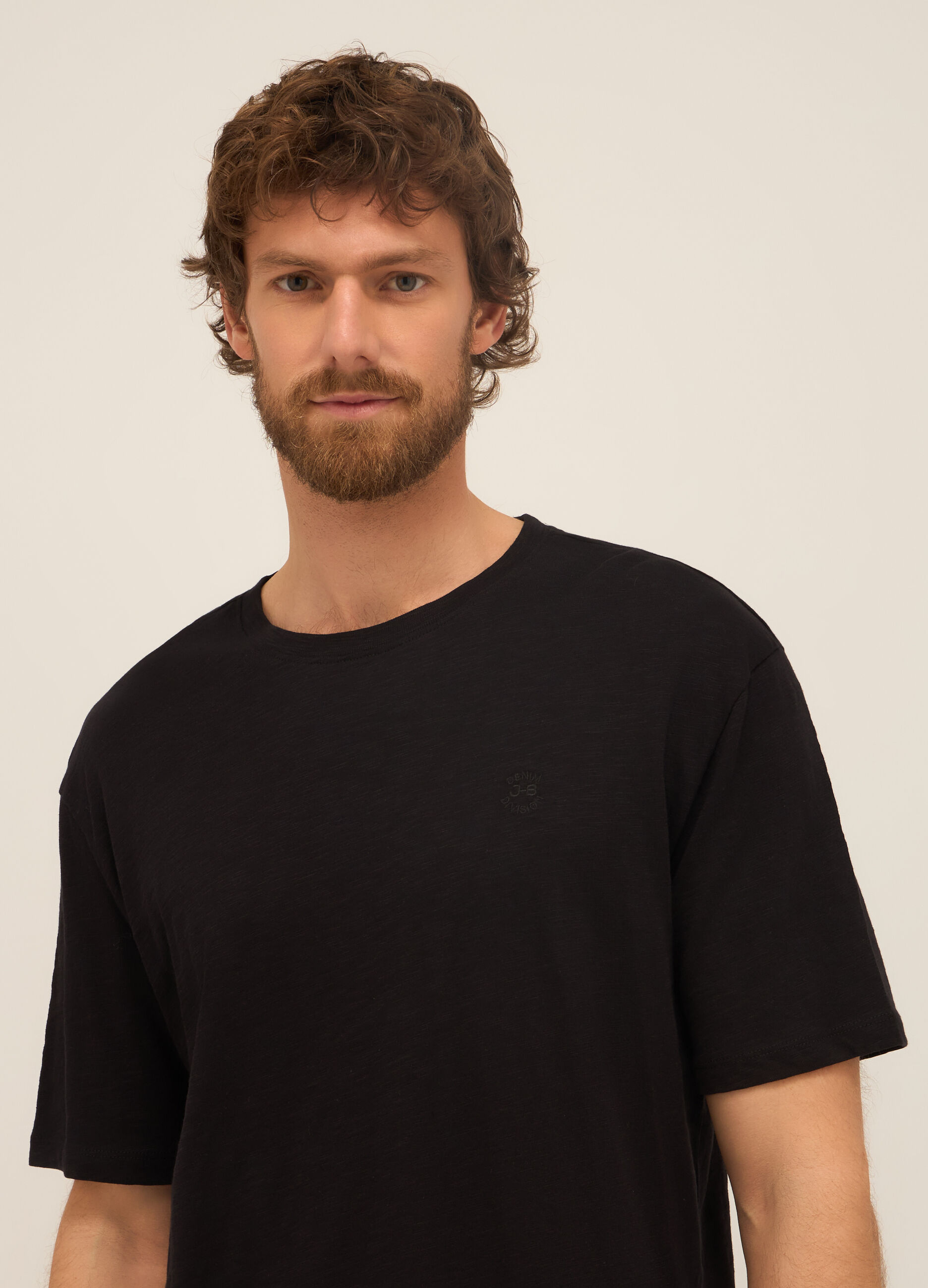T-shirt in puro cotone con logo uomo_2