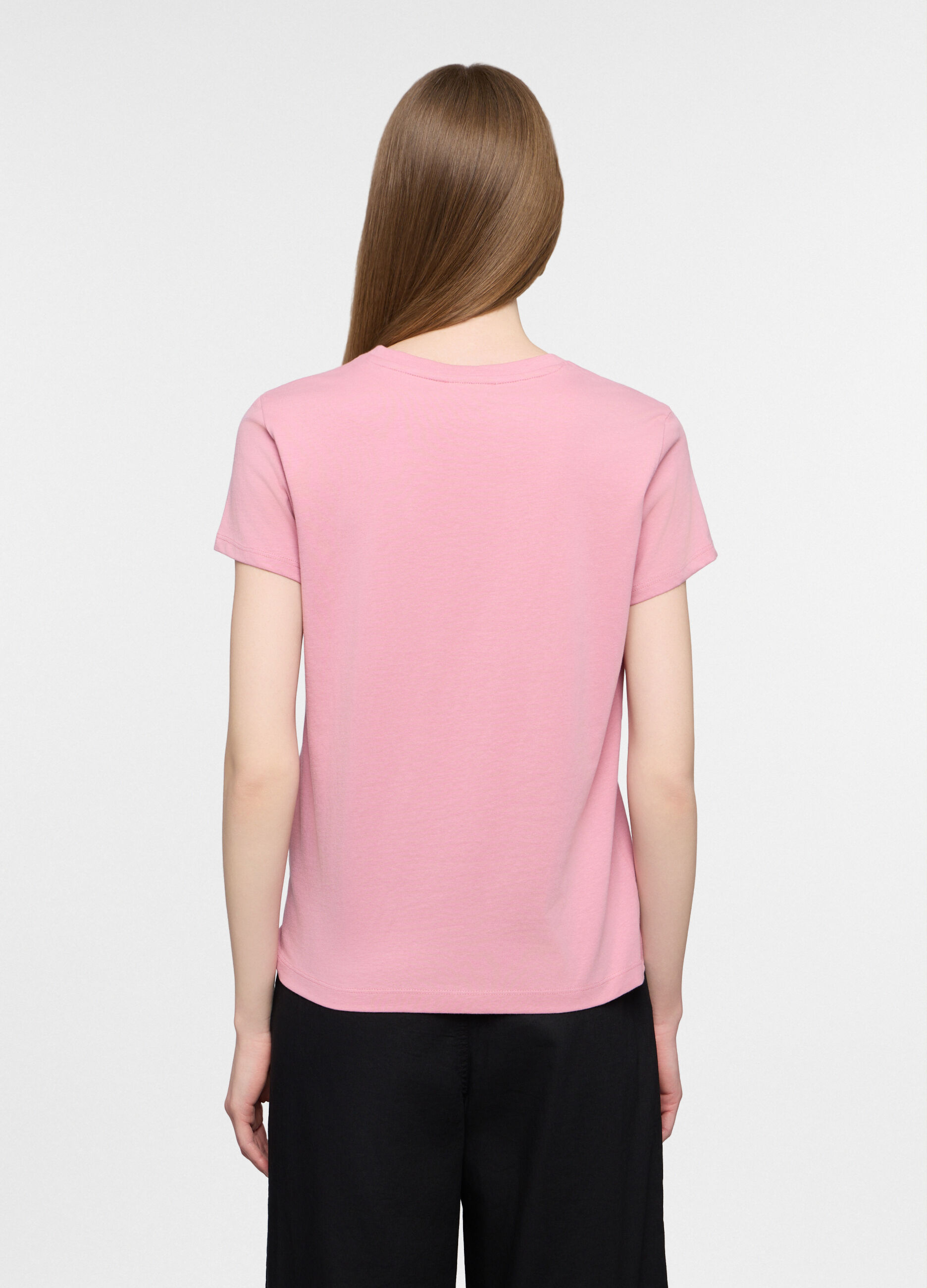 T-shirt girocollo donna_1