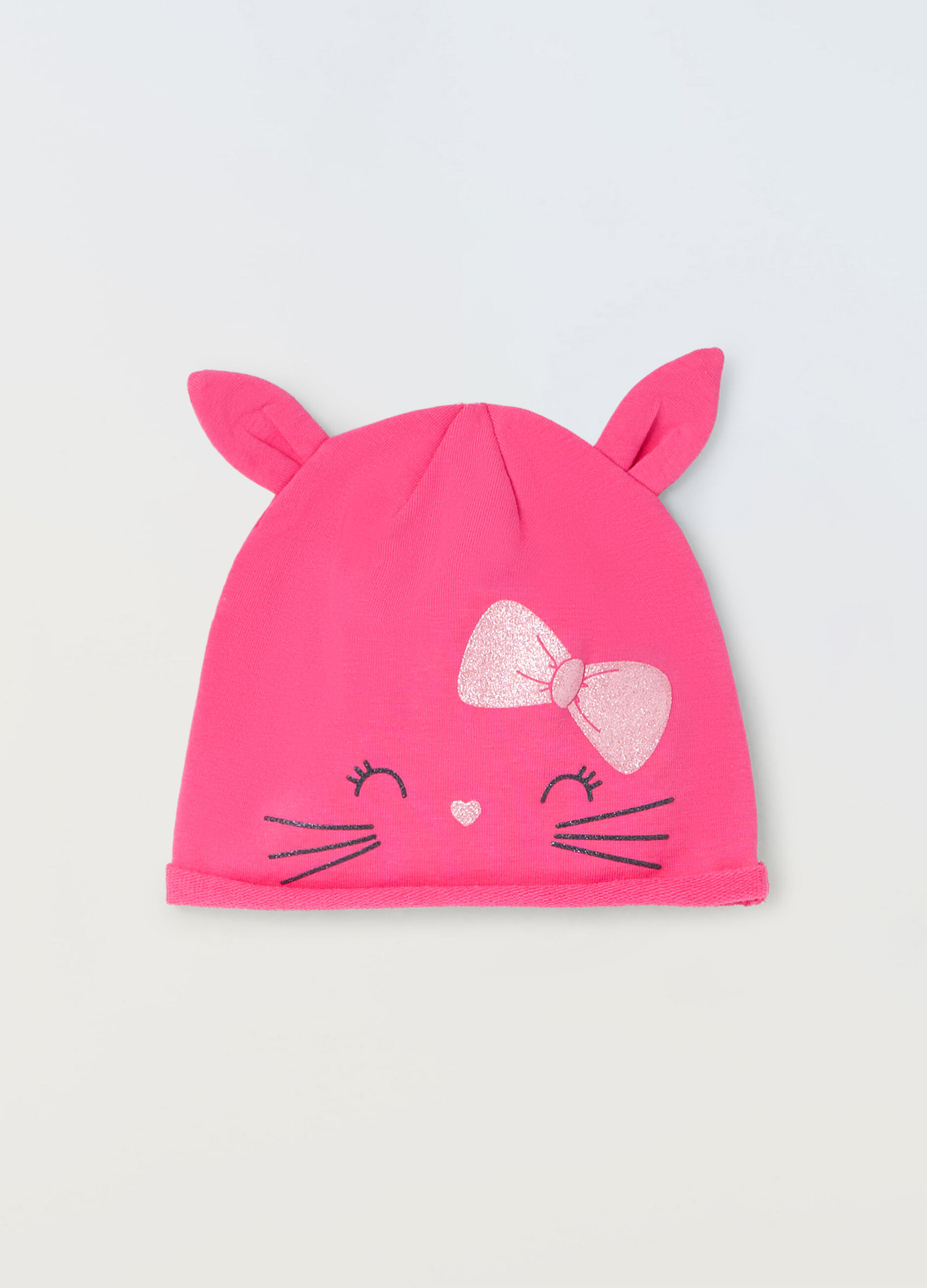 Berretto in jersey di cotone stretch neonata_0