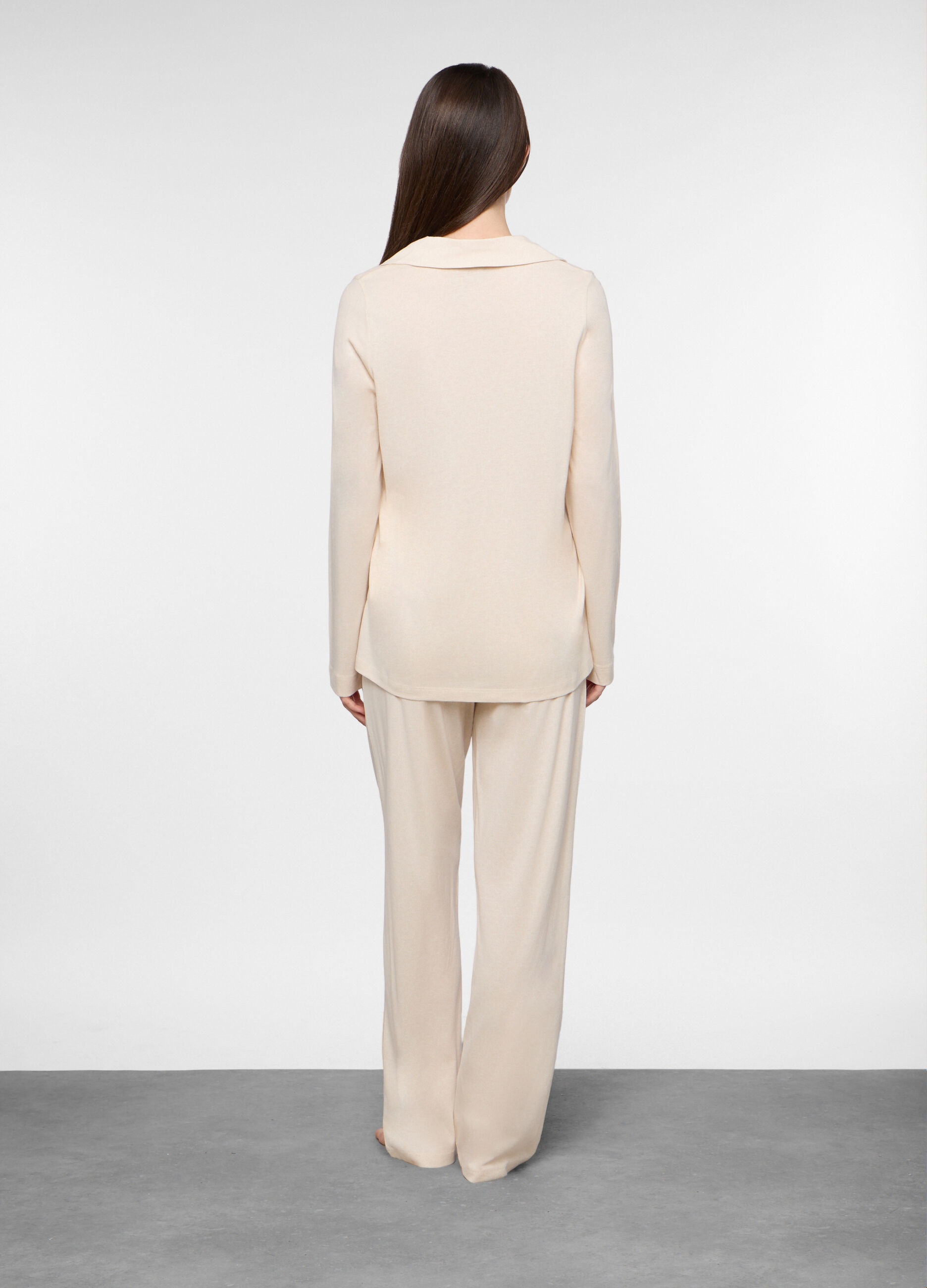 Set pigiama in jersey di misto cotone donna_1