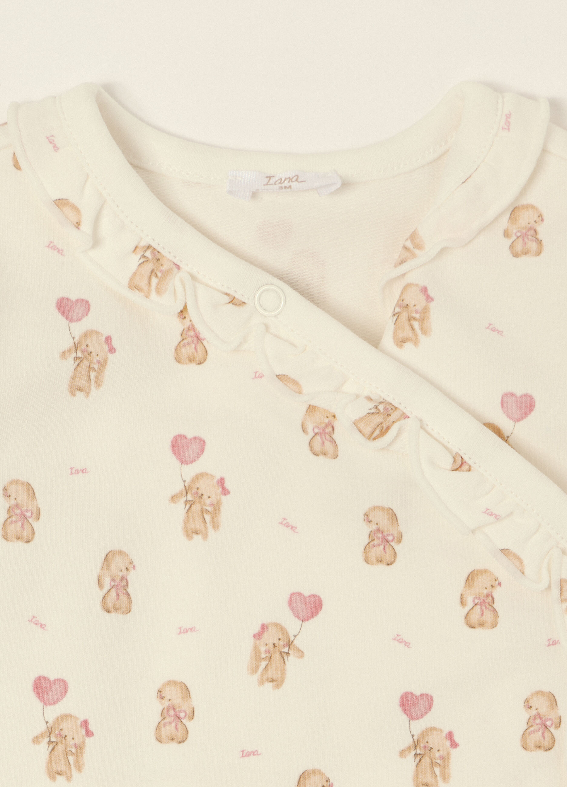 Set neonato bianco e rosa in cotone organico_2