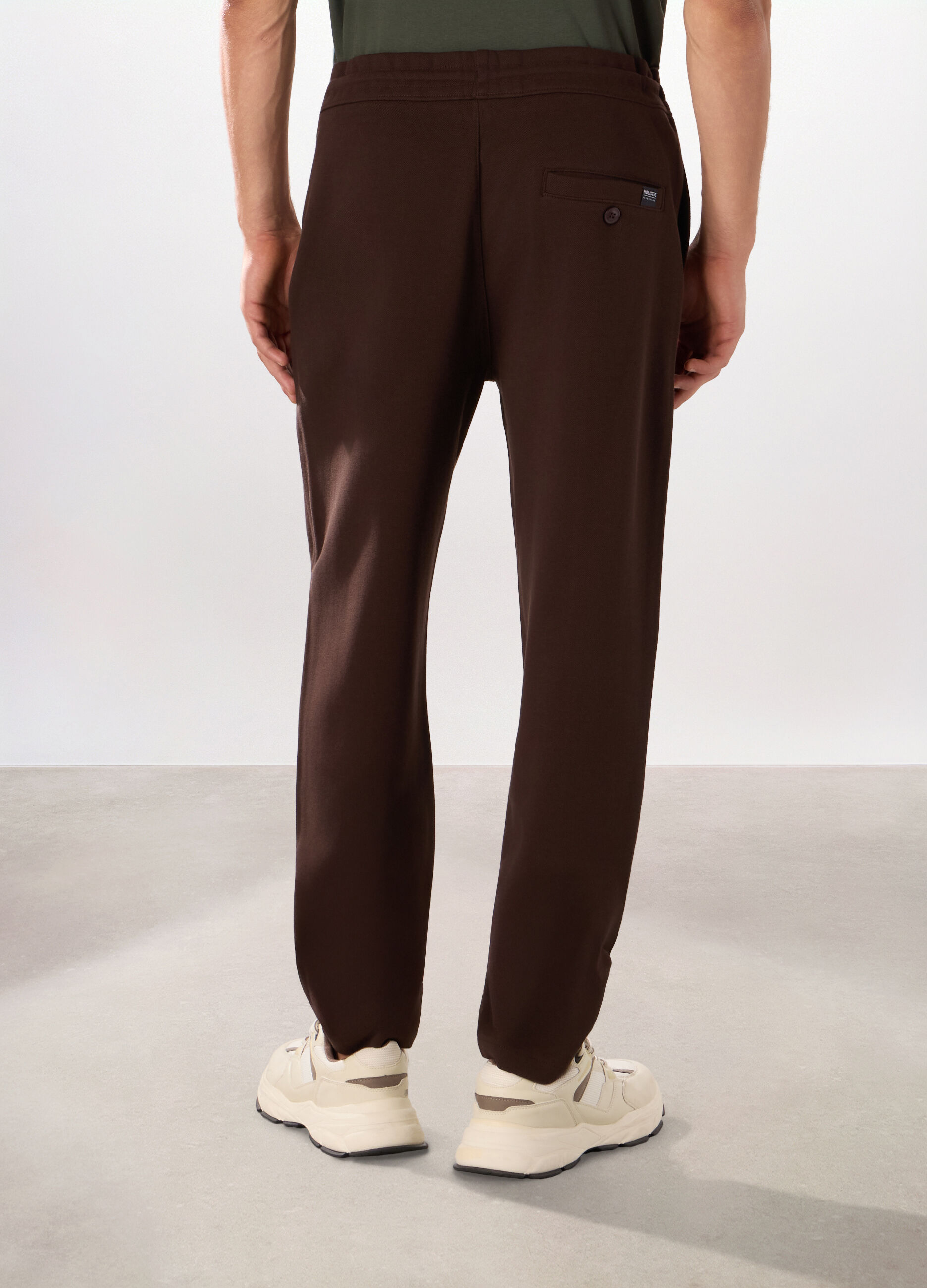 Jogger in interlock di cotone uomo_1