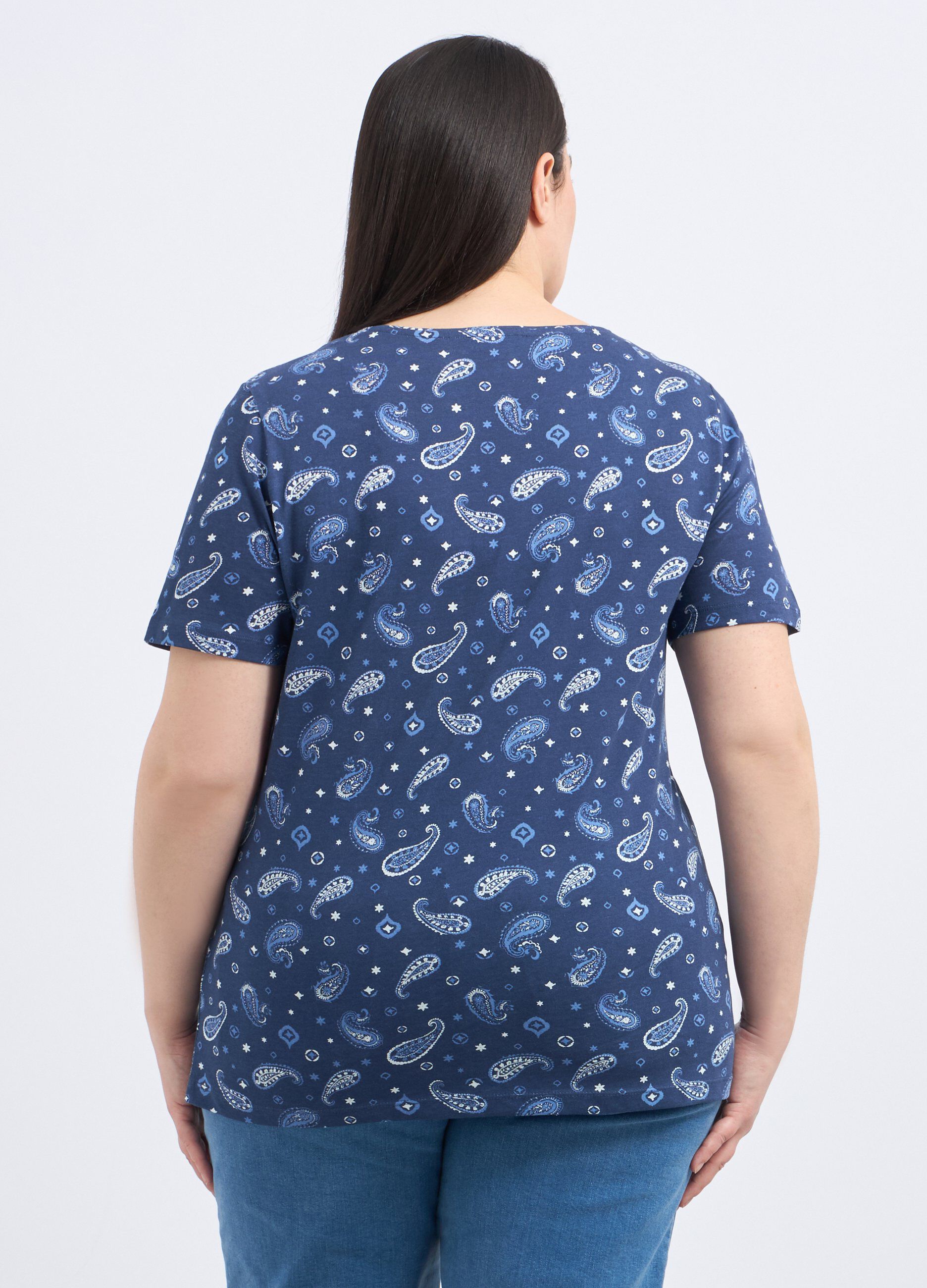 T-shirt in puro cotone donna curvy_1