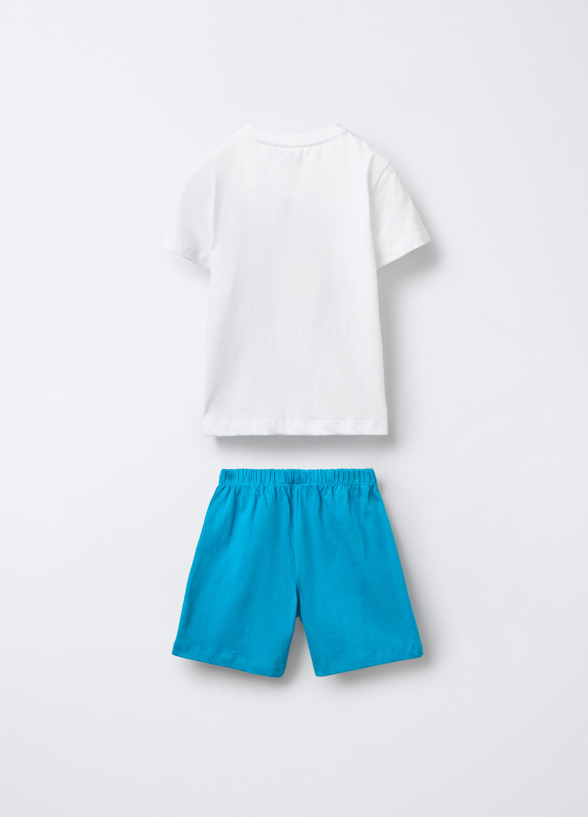 Set pigiama corto Sponge Bob in jersey di puro cotone bambino_1