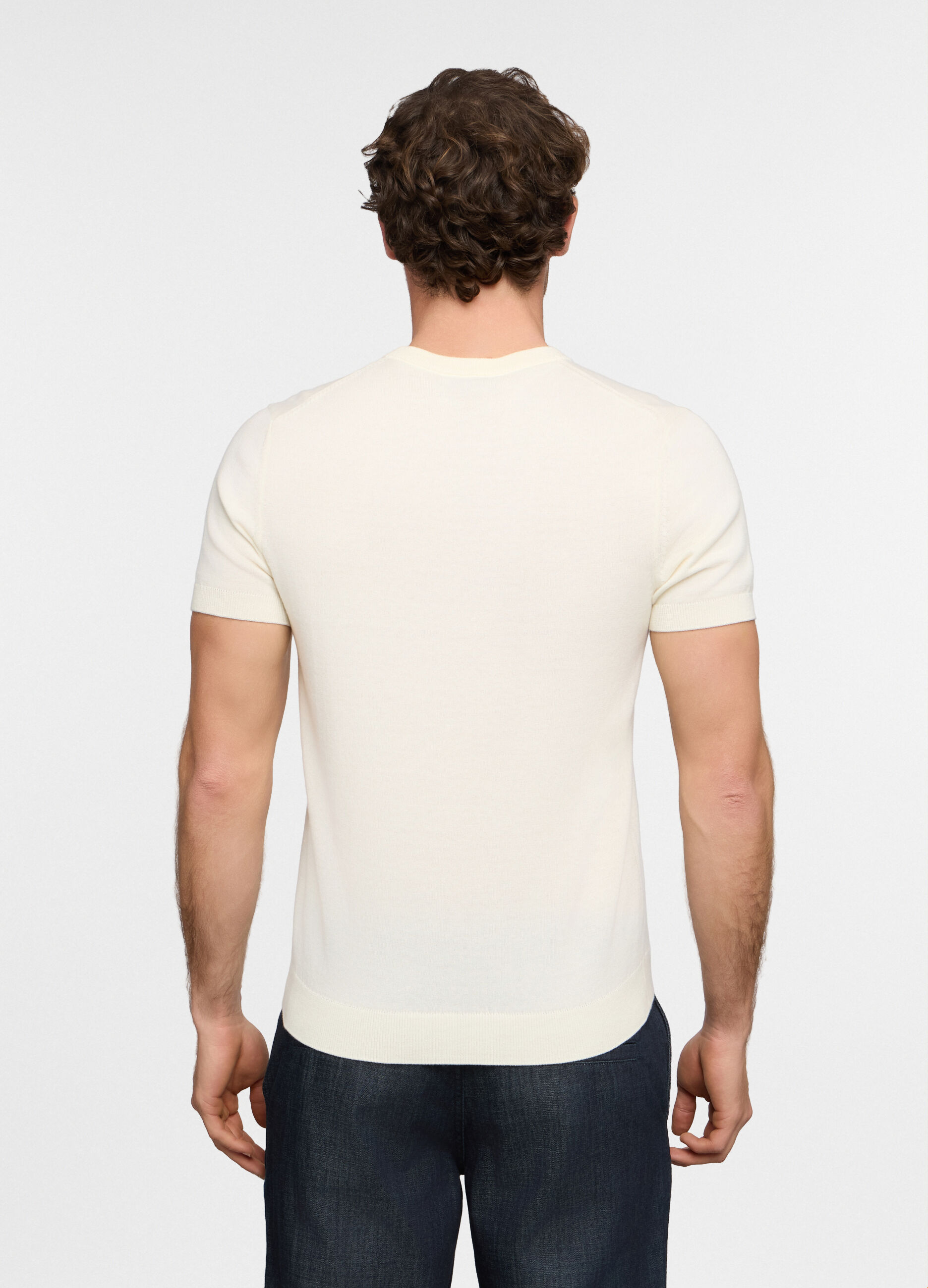 Maglia a maniche corte in cotone uomo_1