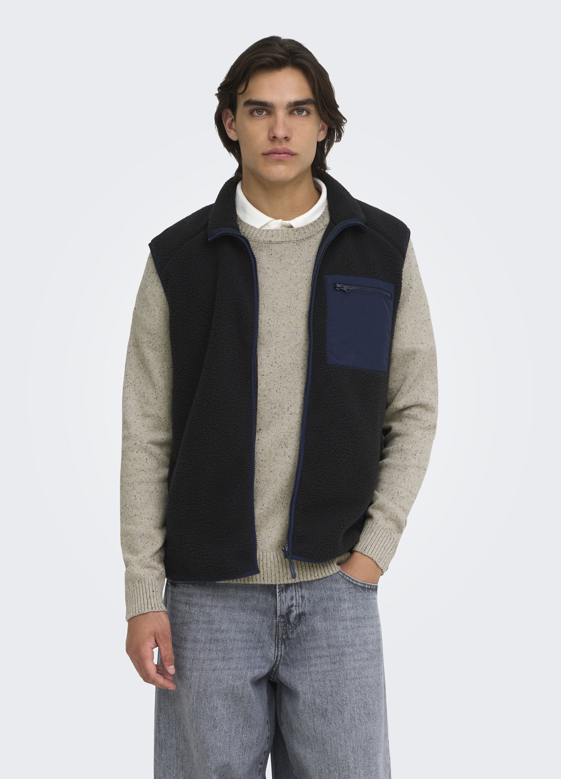 Maglione maglia rasata moulin&eacute; uomo_3