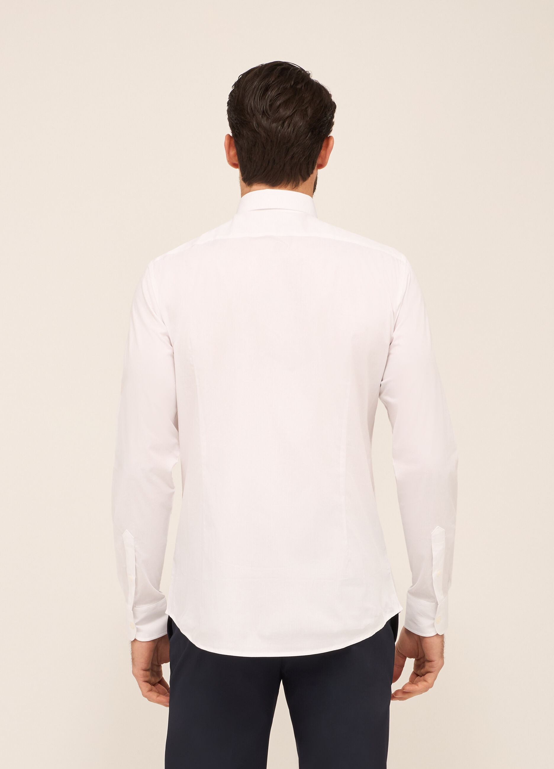 Camicia slim fit in cotone stretch uomo_1