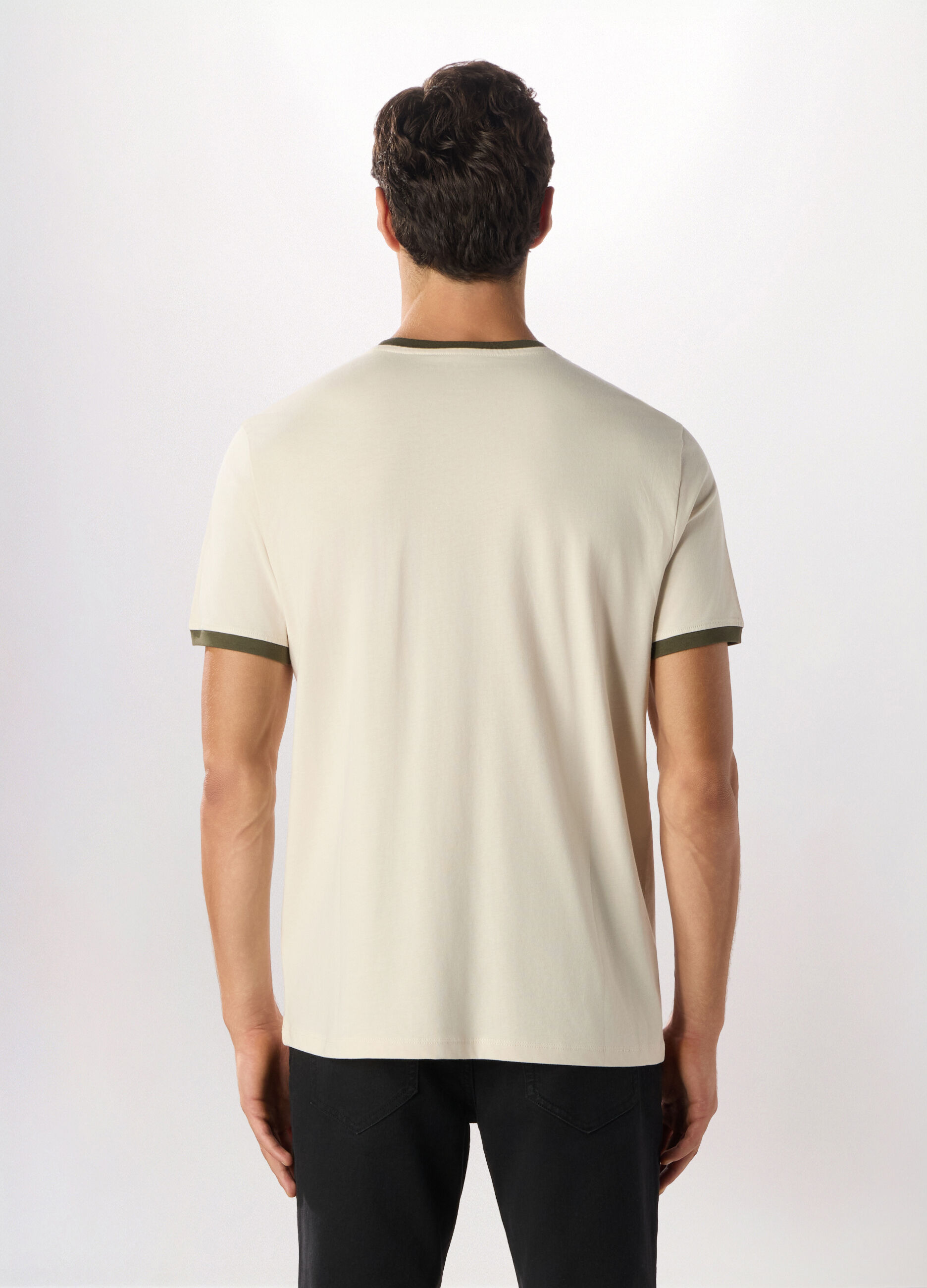 T-shirt con stampa Denim Division in cotone uomo_1
