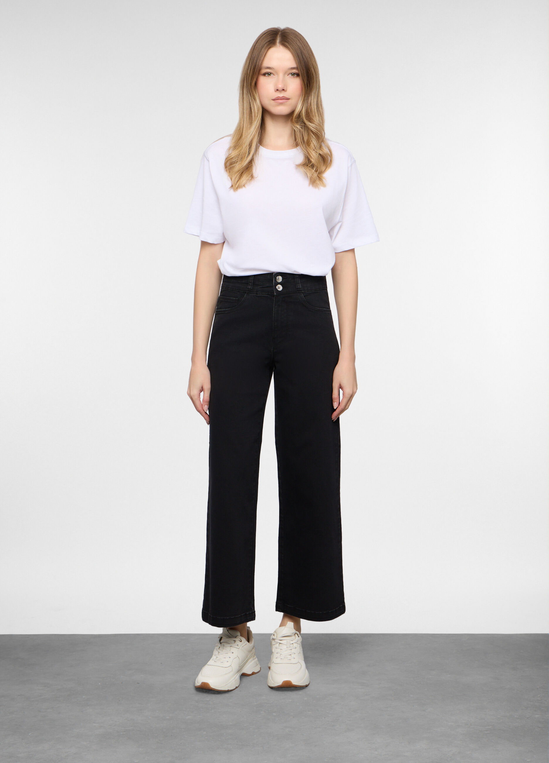 5 Tasche fit Culotte in cotone stretch donna_0