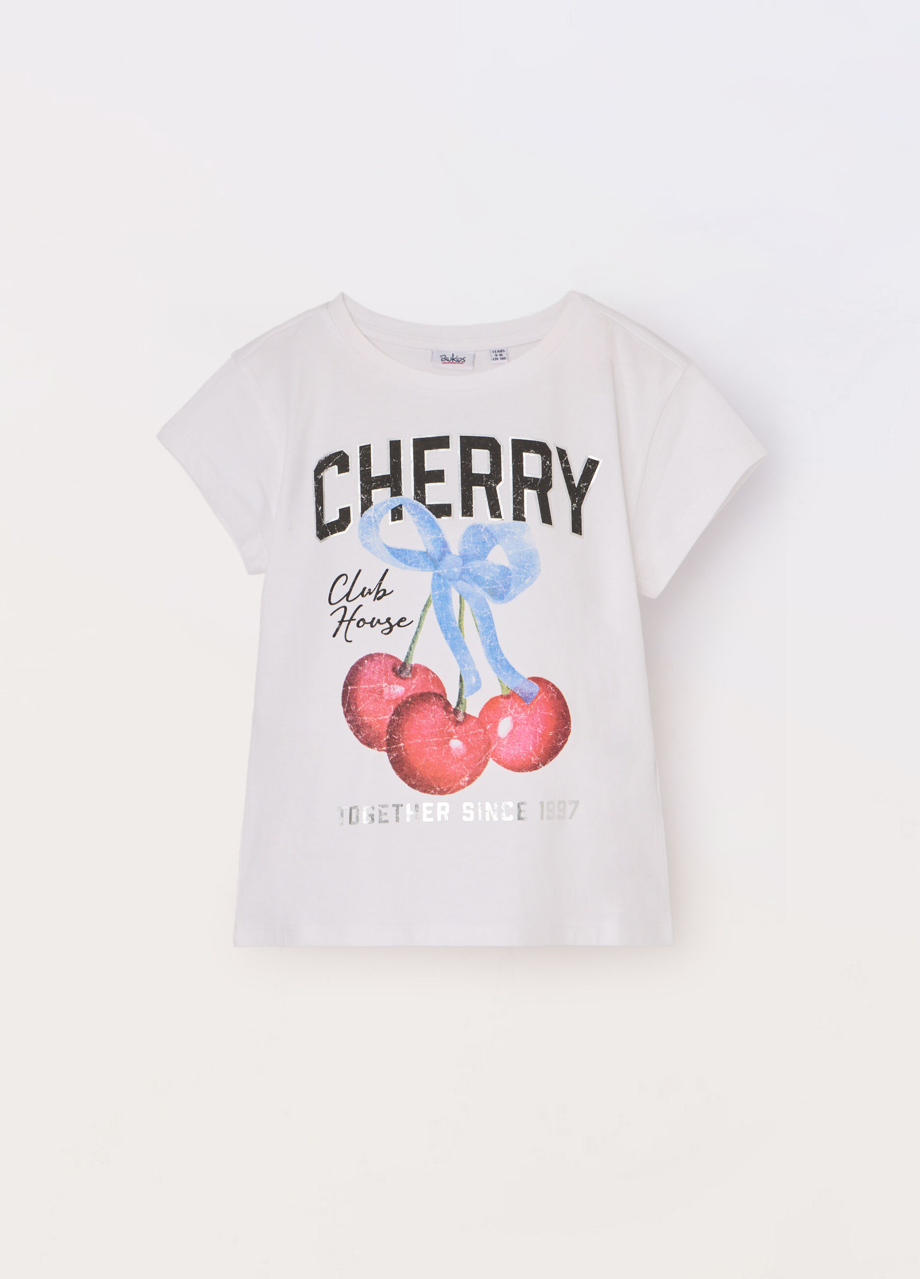 T-shirt in jersey di puro cotone ragazza_0