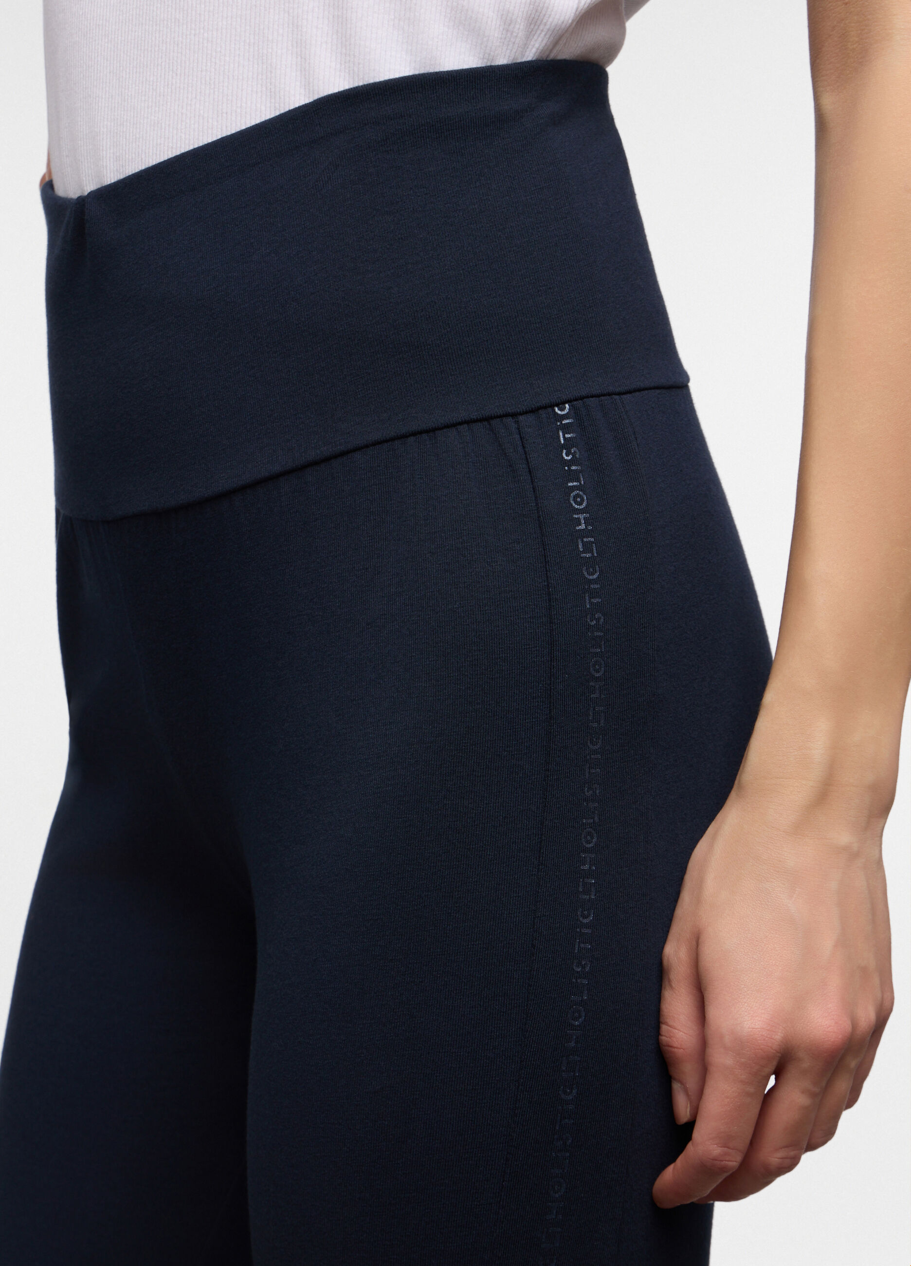 Leggings fit slim in jersey di cotone stretch donna_2