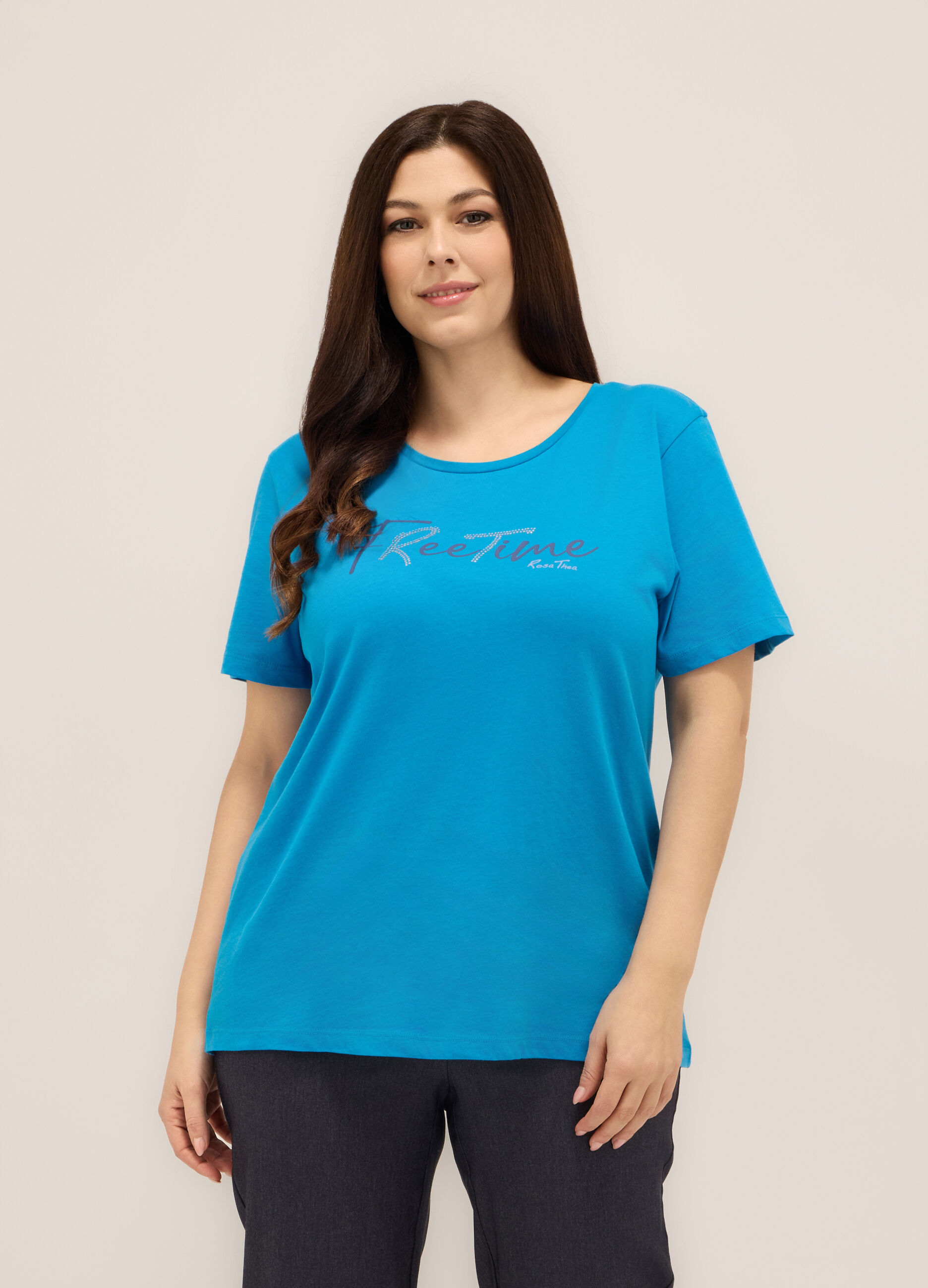 T-shirt in puro cotone donna curvy _0