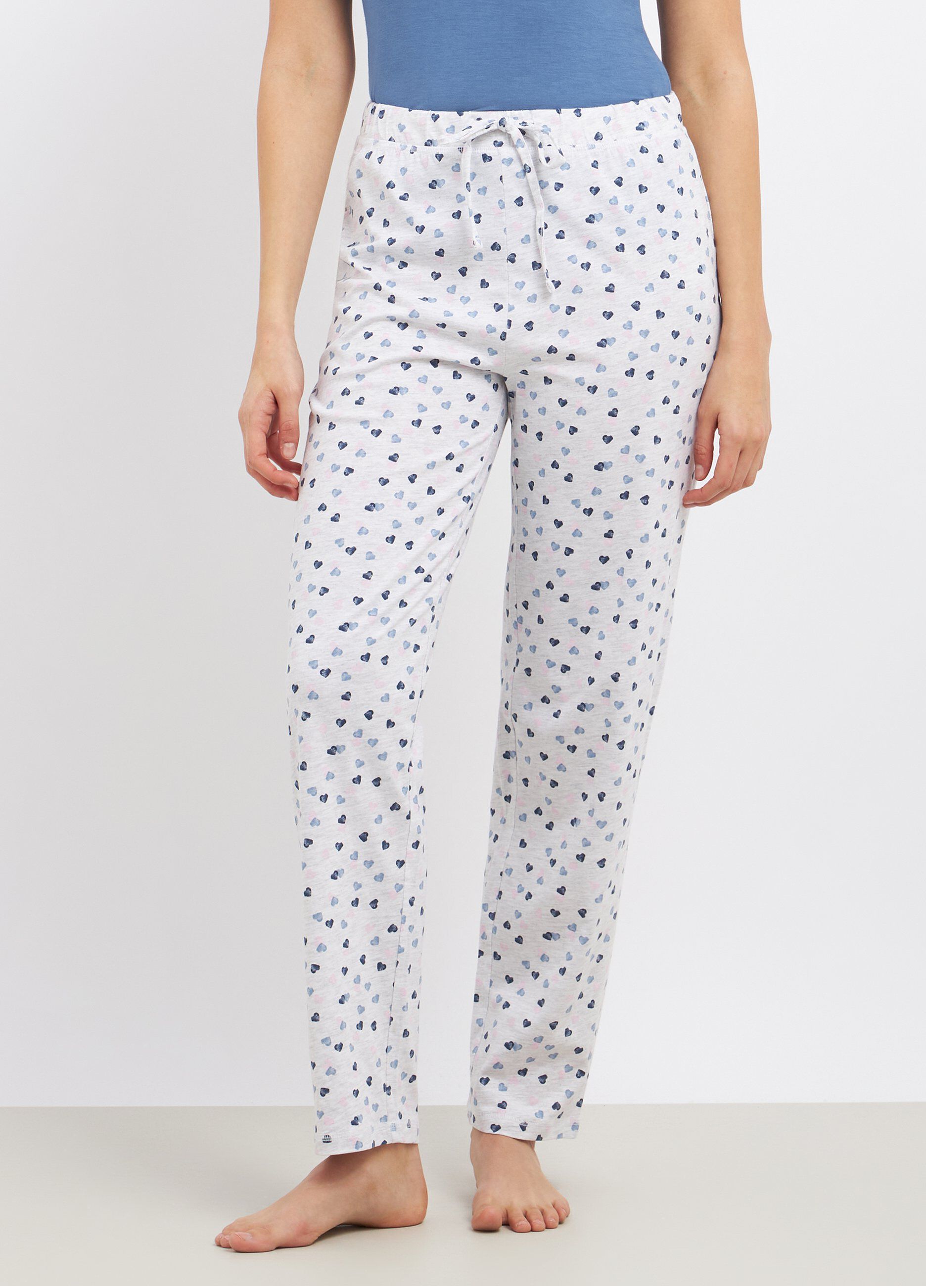 Pantalone pigiama in cotone donna_0