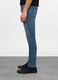 Jeans skinny fit in denim di cotone stretch uomo_3
