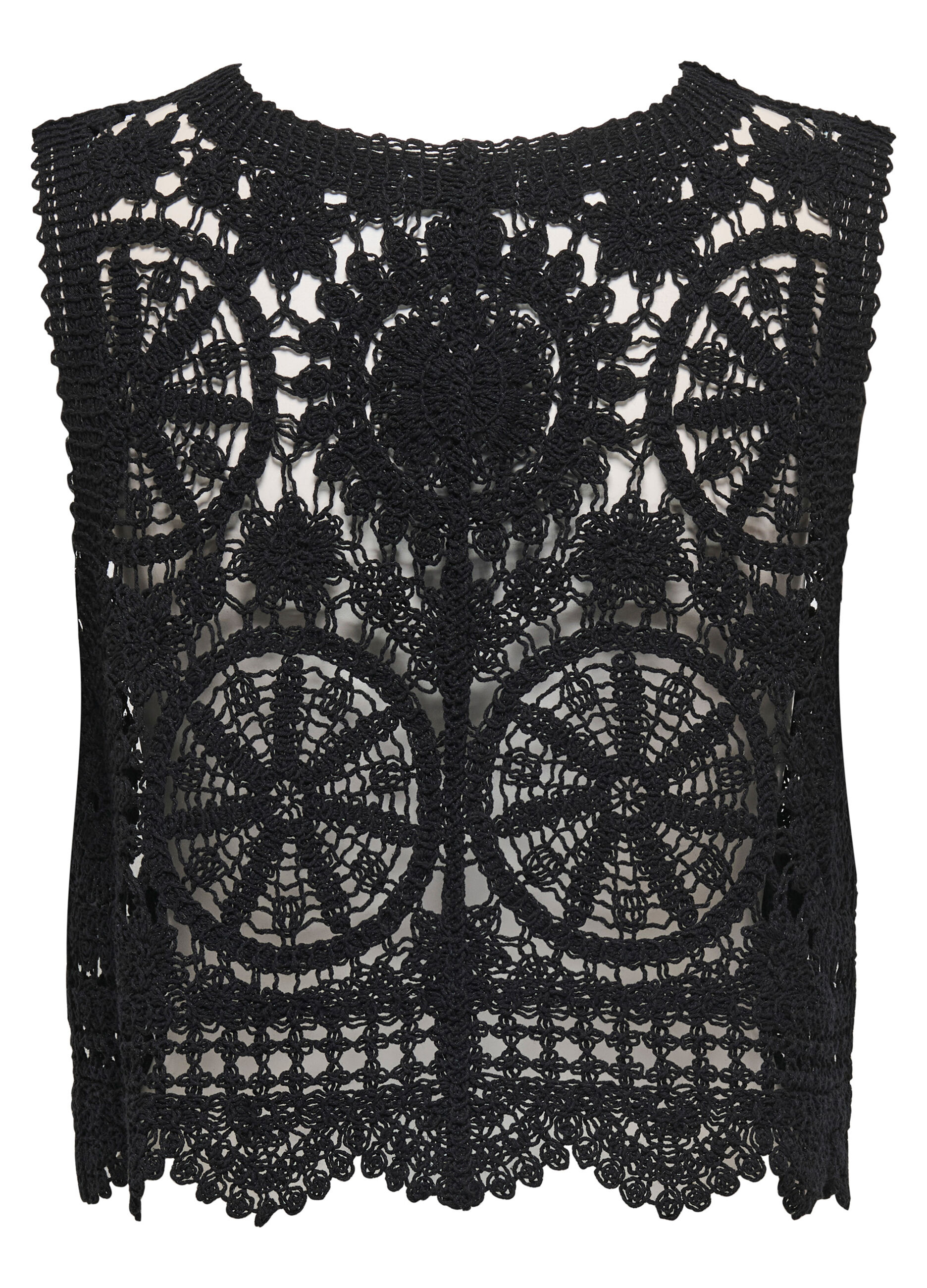 Cardigan smanicato tricot donna_1