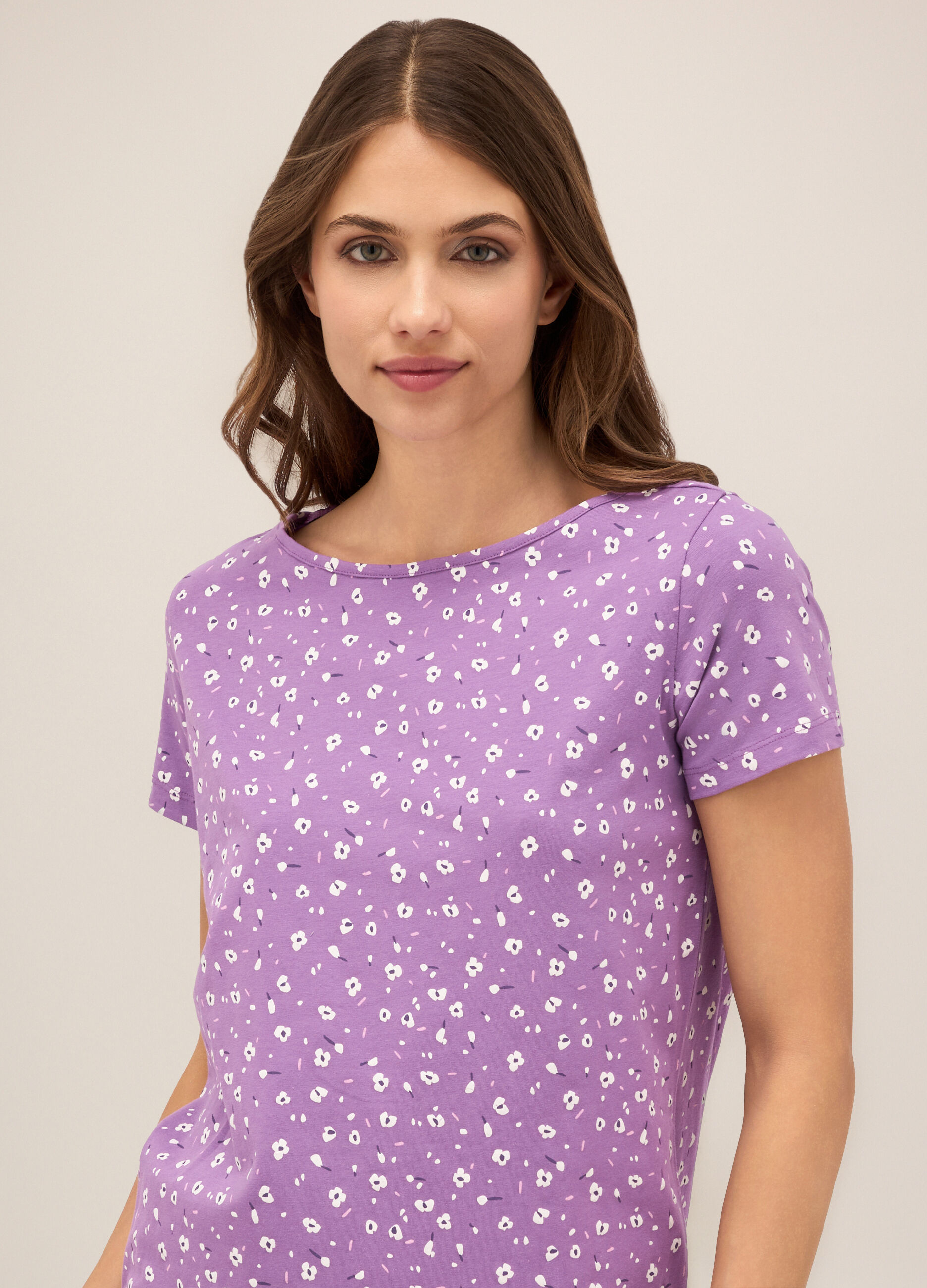 Abito corto in cotone stretch donna_2