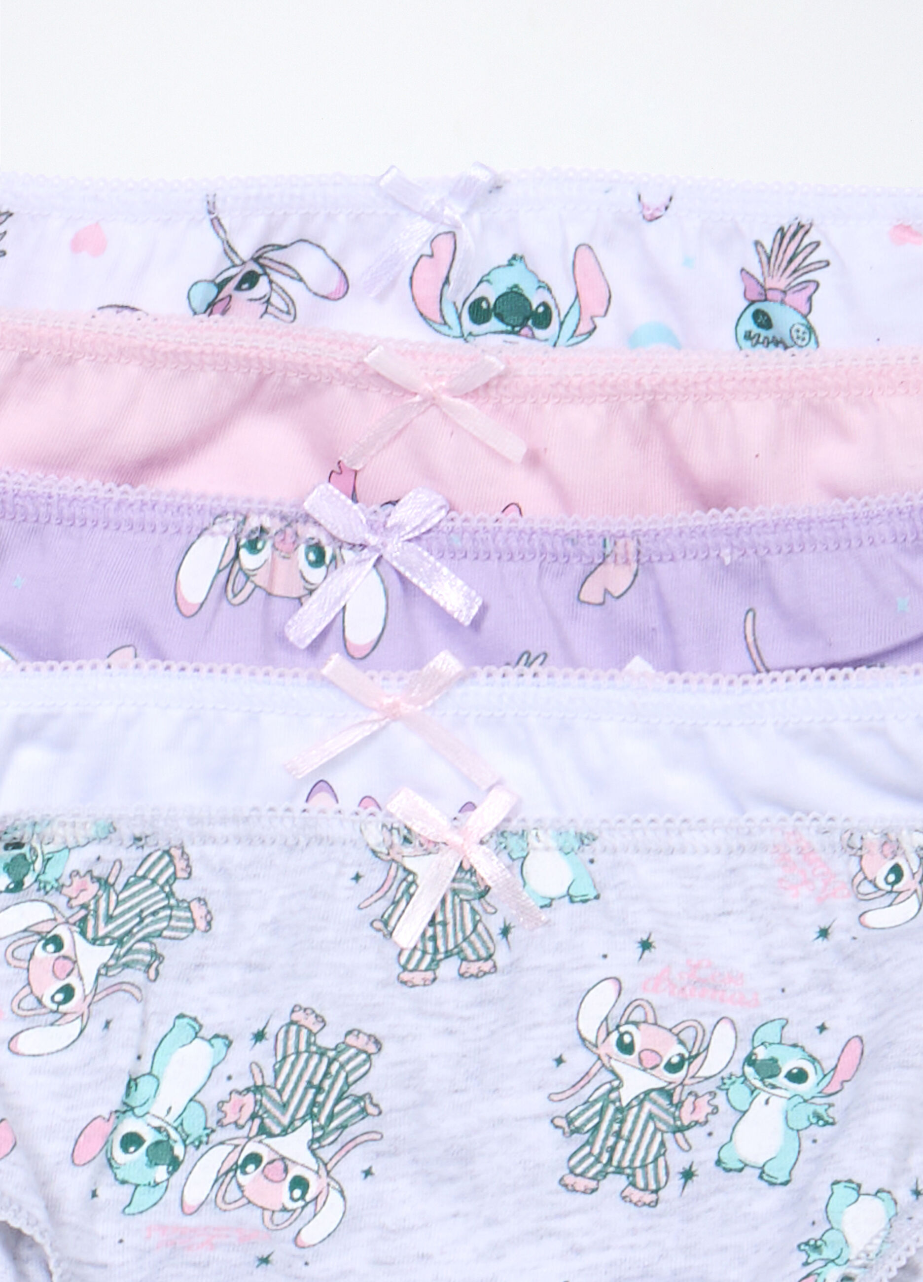 Pack 5 slip multicolor in jersey di puro cotone bambina_3