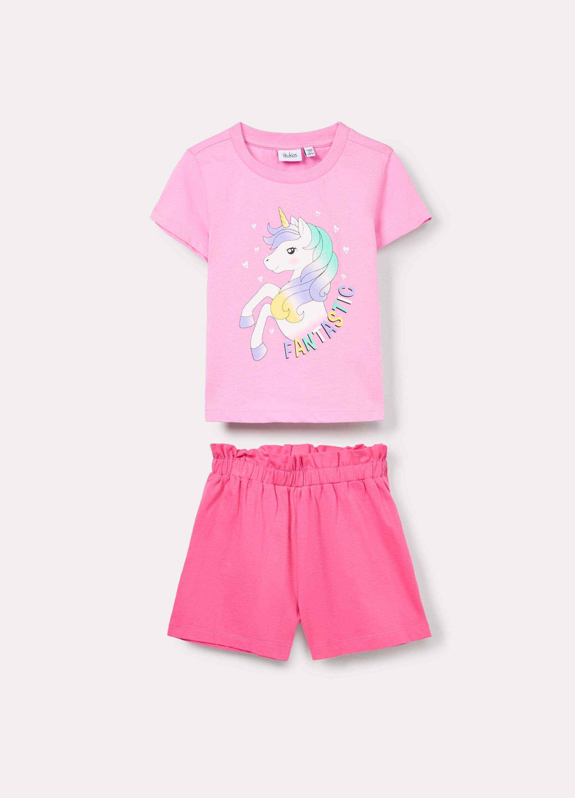 Jogging set in jersey di puro cotone bambina_0