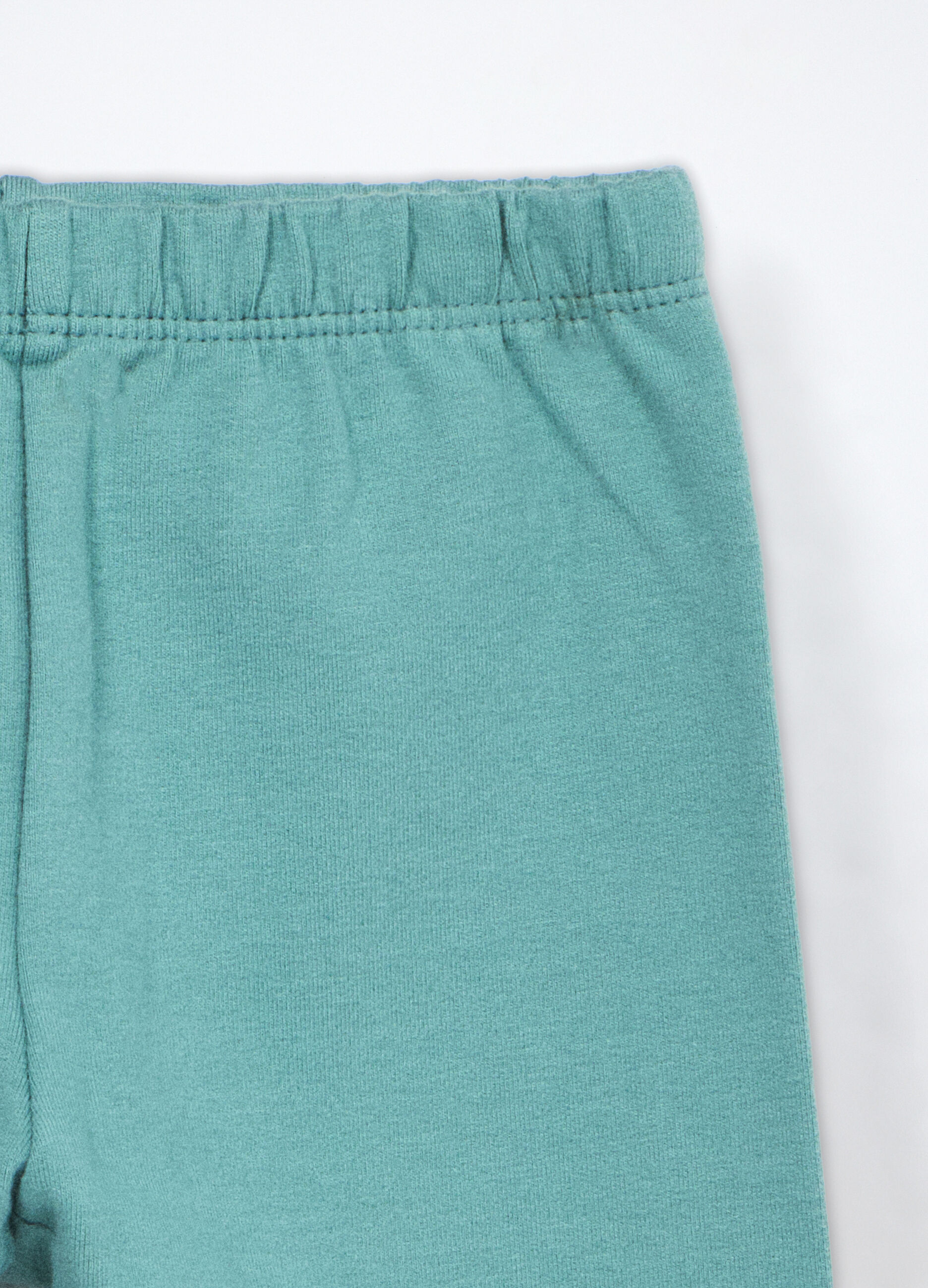 Jogging set in puro cotone fleece neonata_3