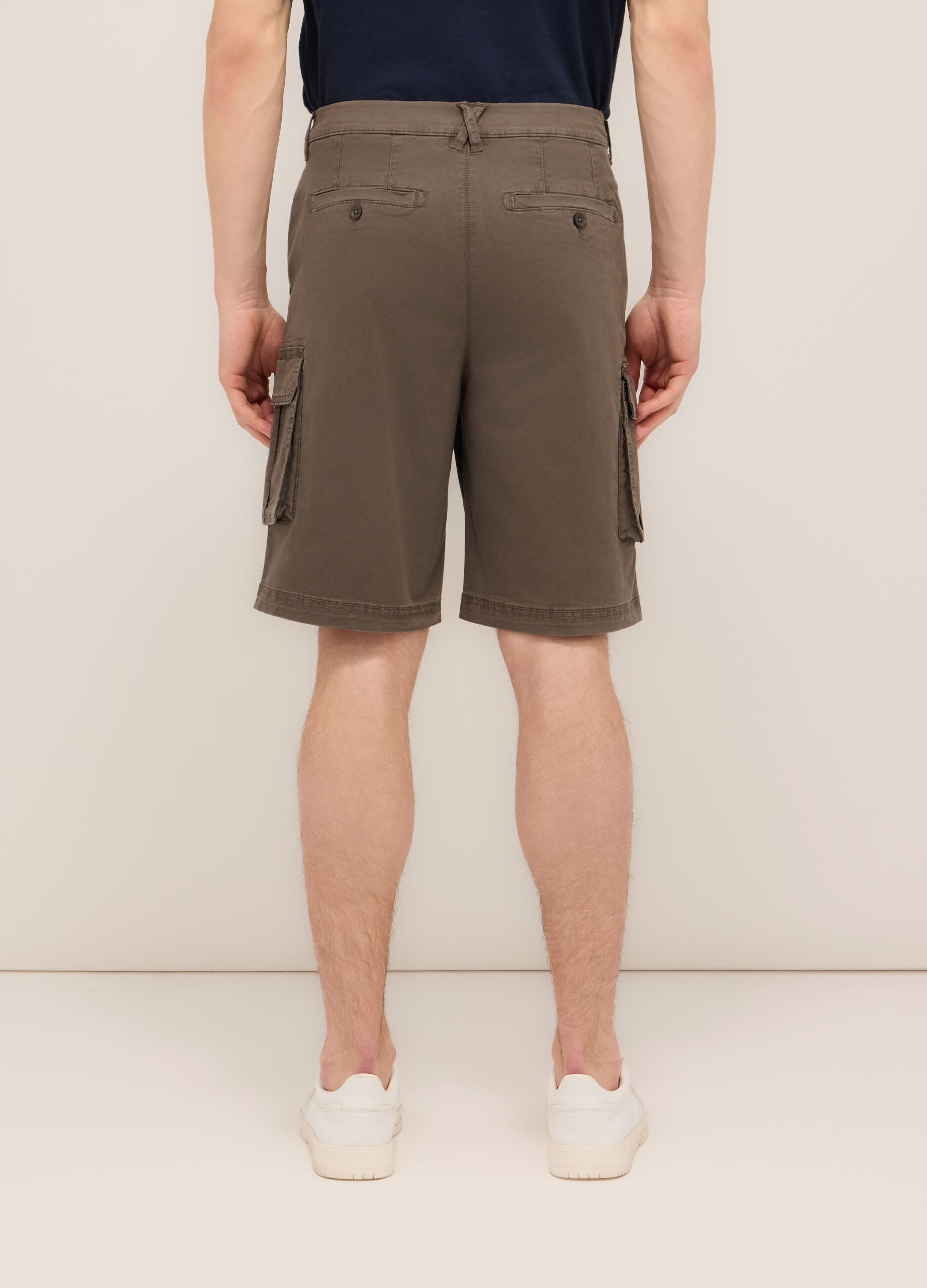 Bermuda in cotone stretch uomo
