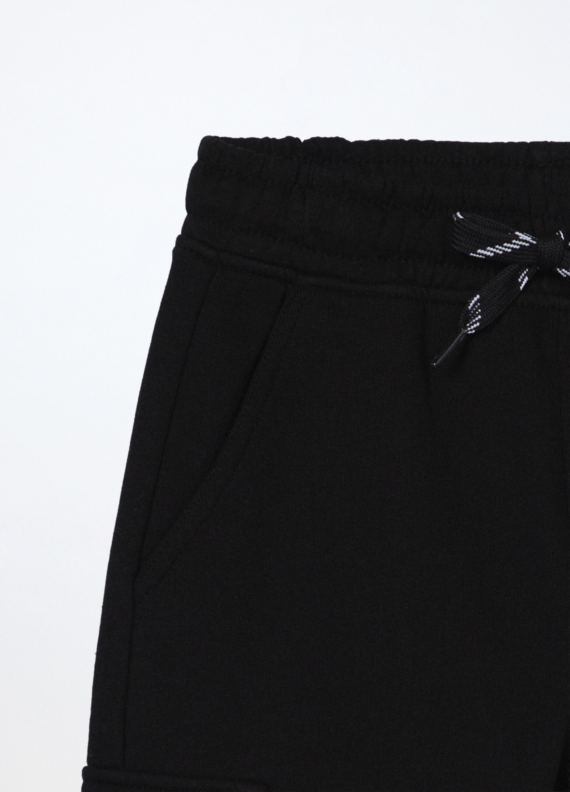 Jogger cargo in puro cotone fleece bambino_2