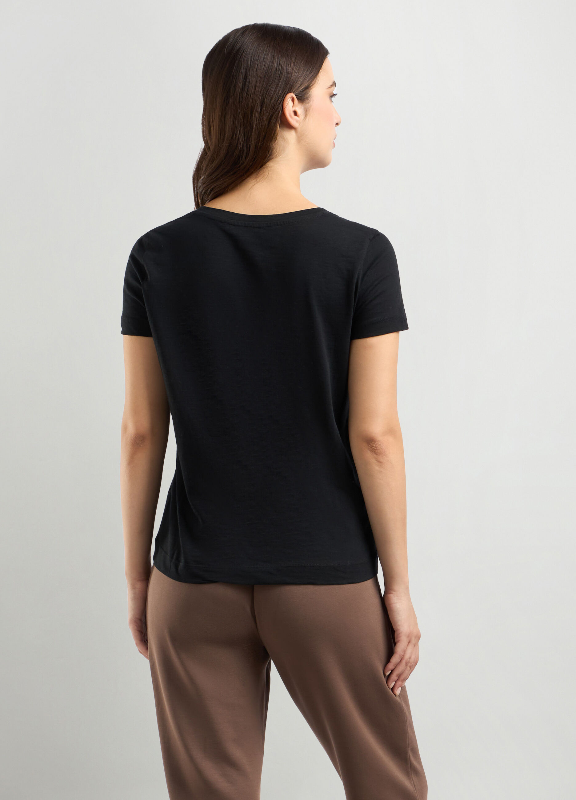 T-shirt in puro cotone donna_1