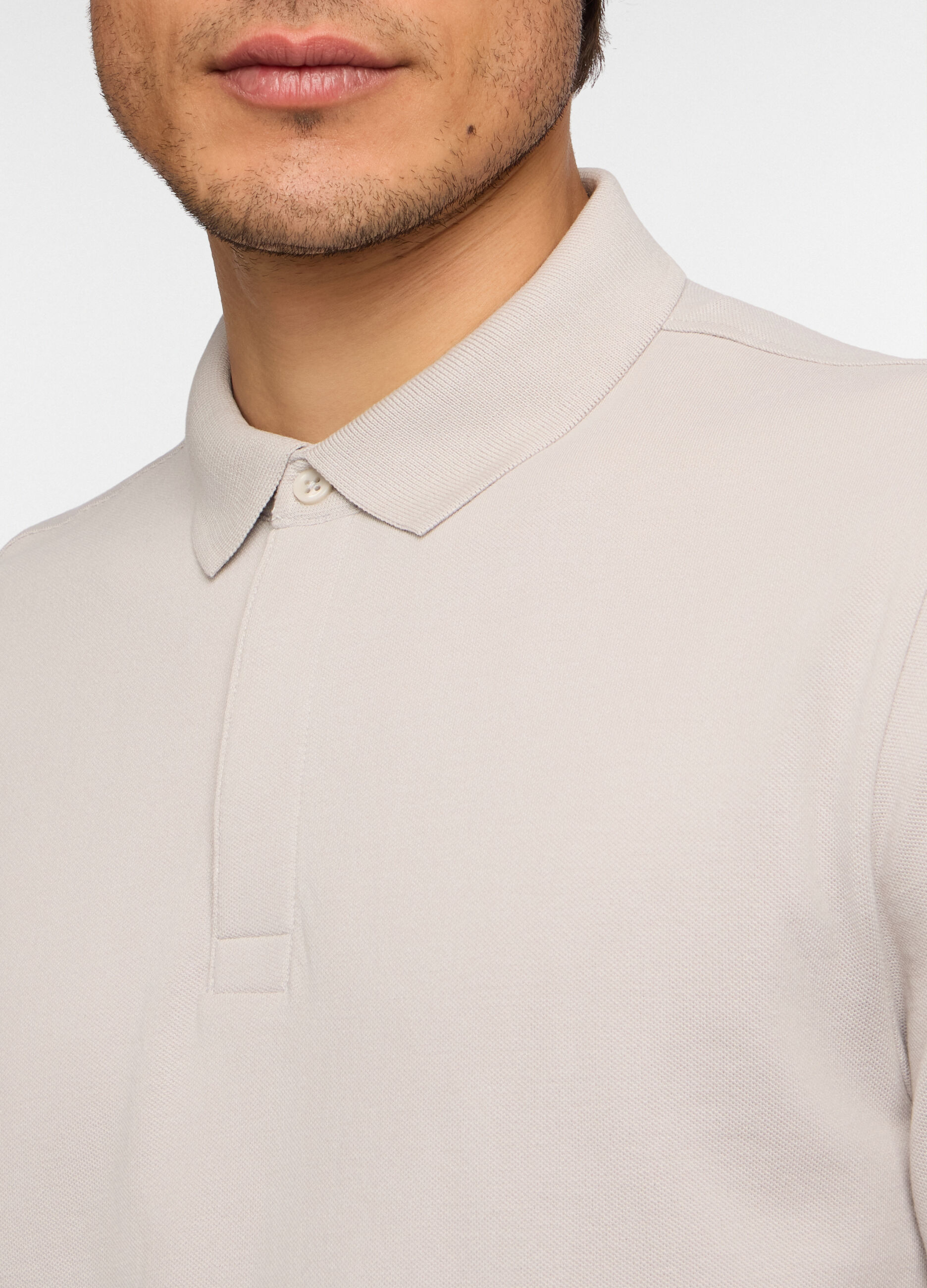 Polo a maniche corte con bottone uomo_2