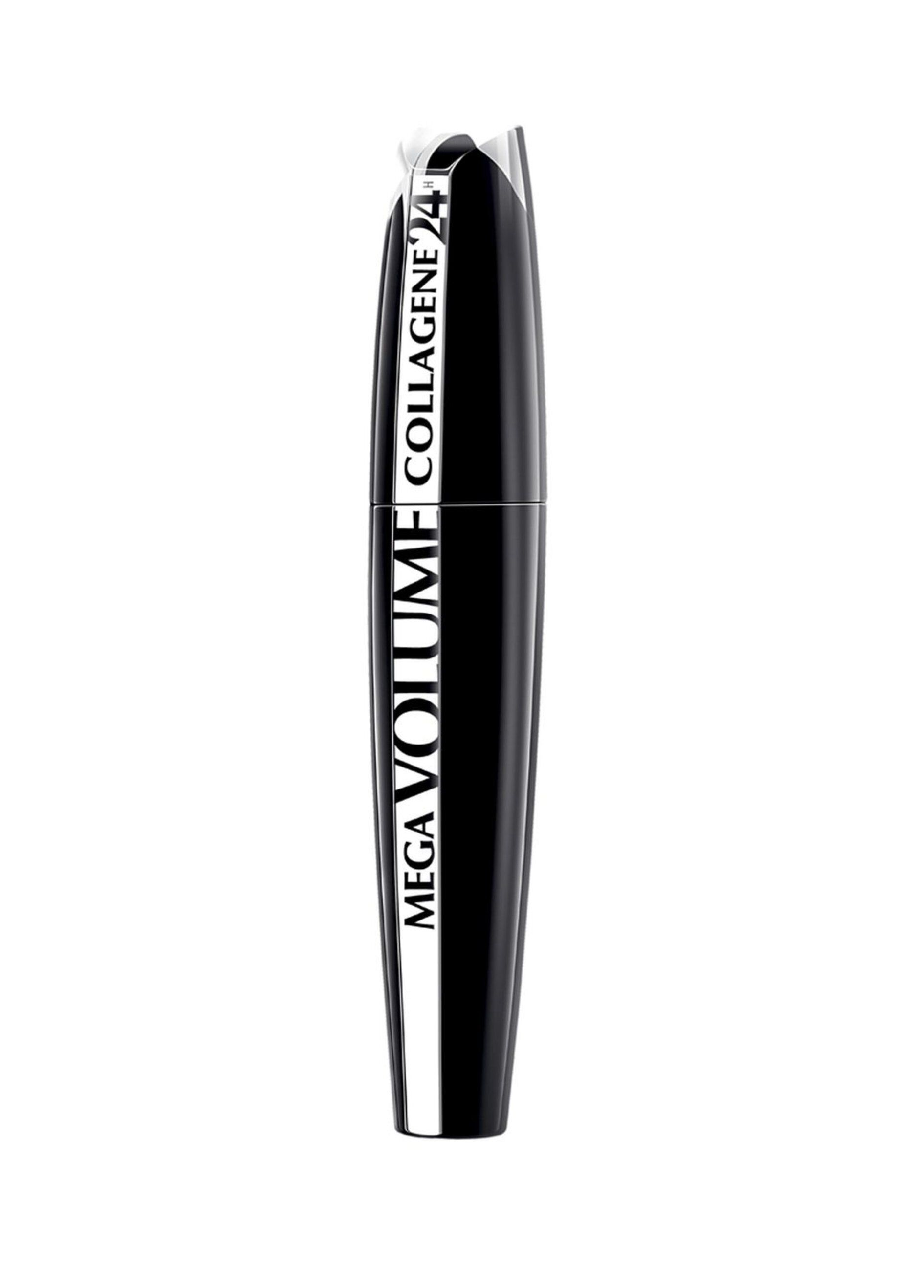L'Oréal Paris Mascara Mega Volume Collagene, Lunga Durata, Volumizzante con Maxi Applicatore in Setole, Nero.