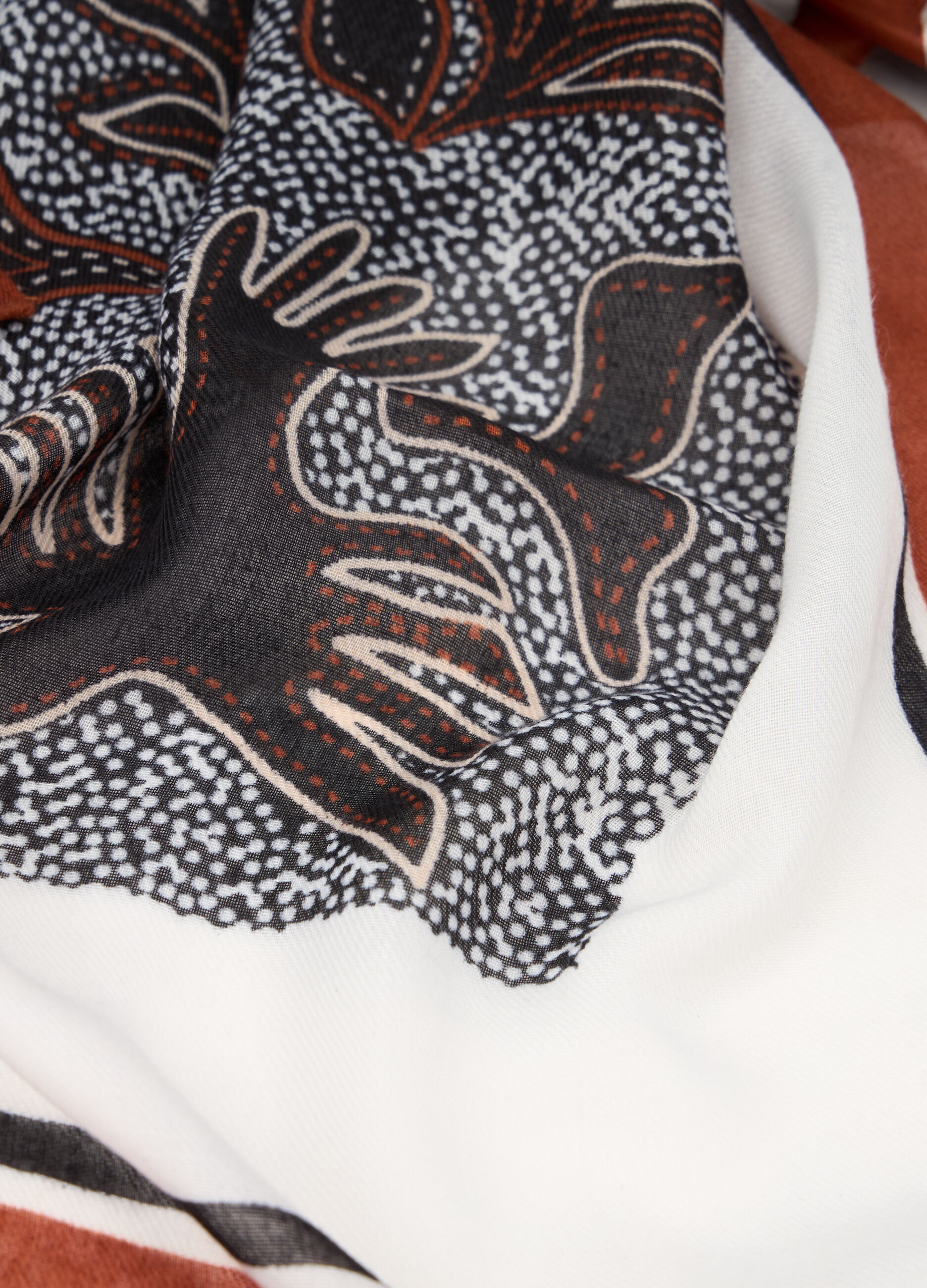 Foulard con stampa donna_1