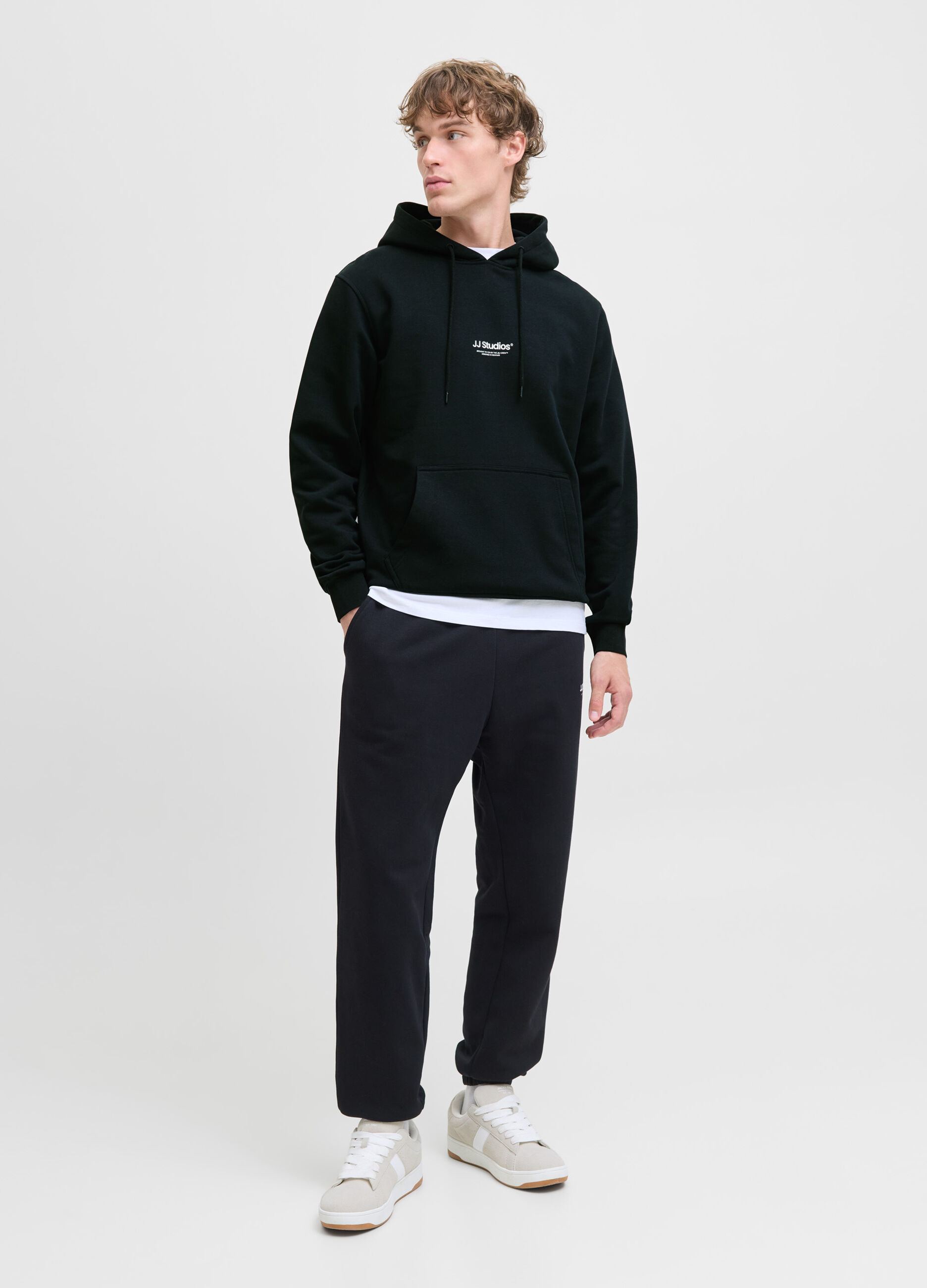 Felpa con cappuccio in cotone uomo_1