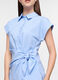 Camicia Fit Slim con colletto alla francese in puro cotone donna_2