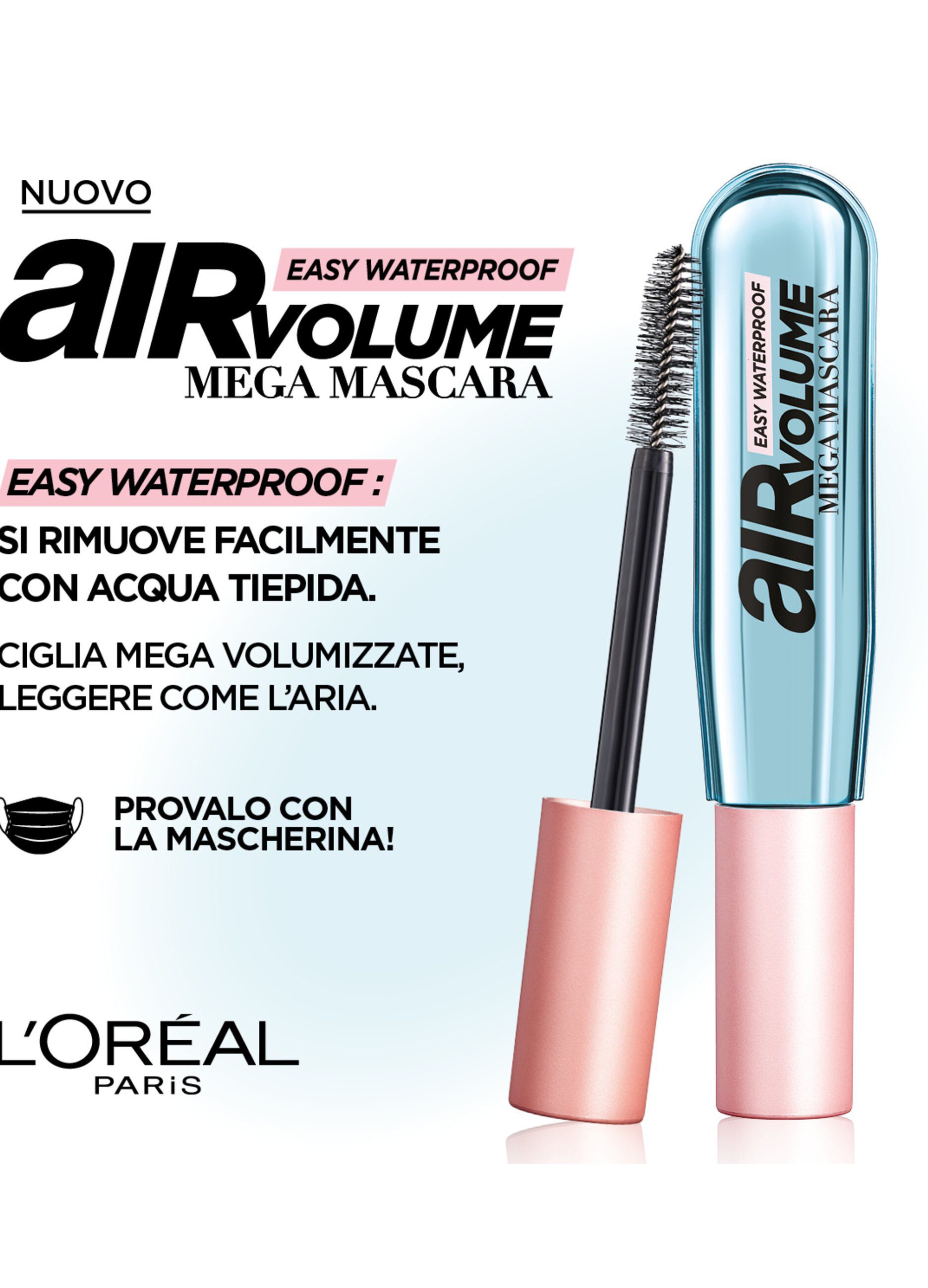L'Oréal Paris Air Volume Air Volume Mega Mascara Mascara Nero.