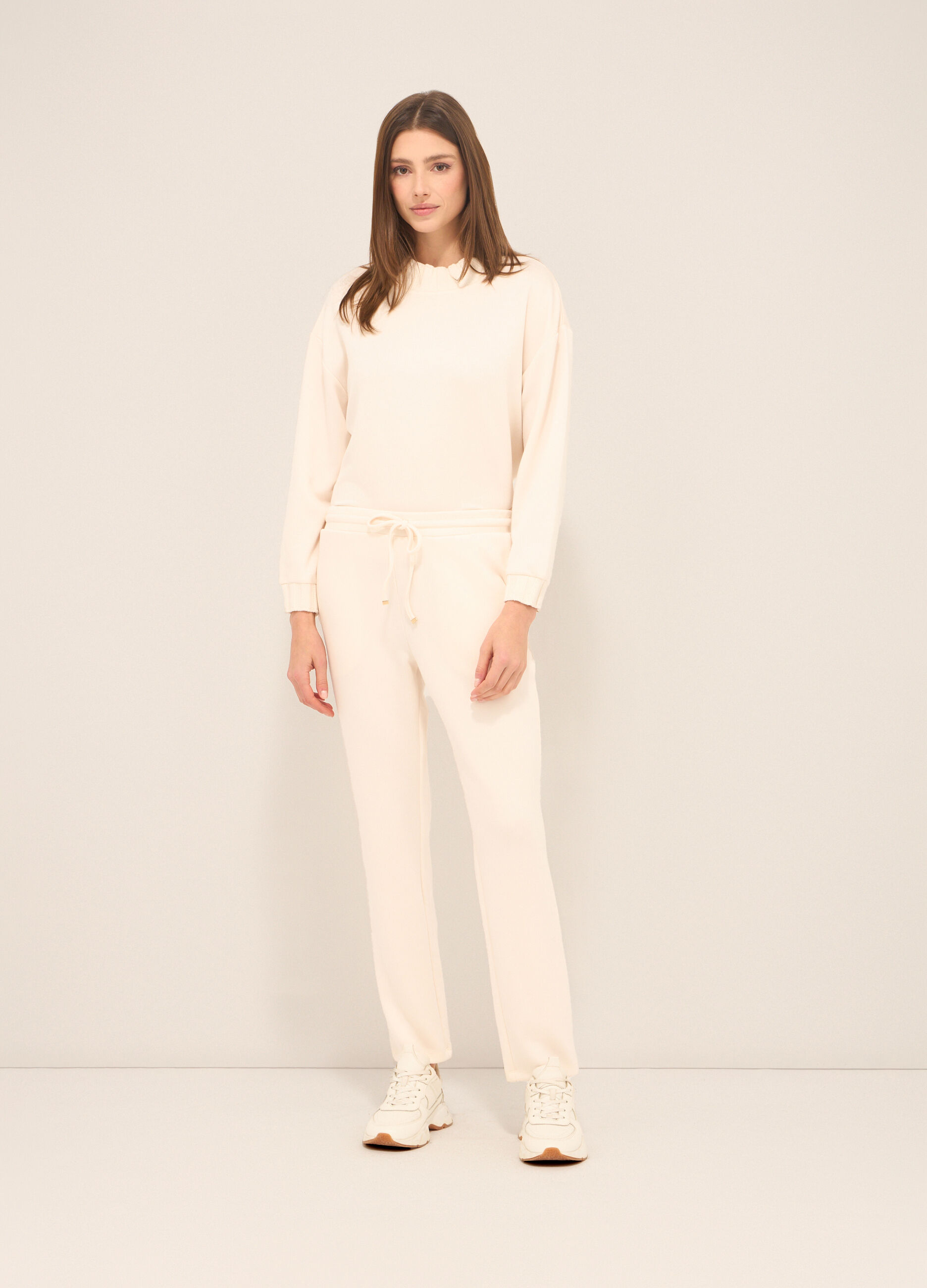 Jogger in misto viscosa donna_0