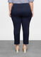 Pantaloni regular fit in raso di cotone stretch donna curvy_1