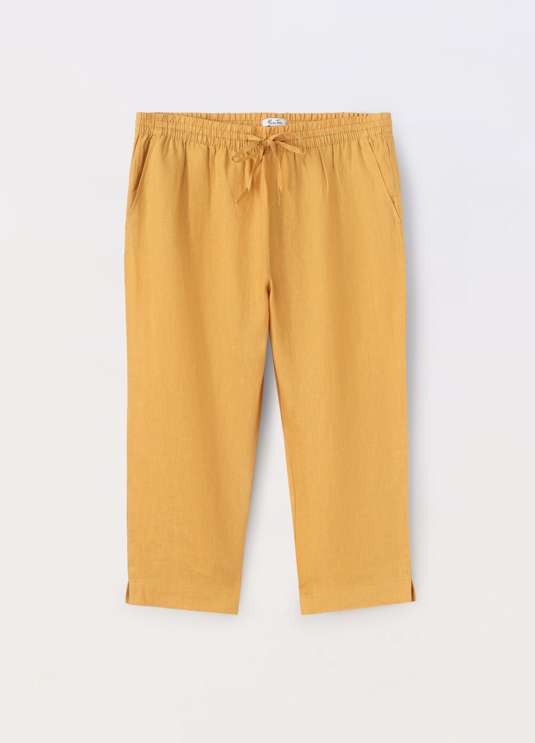 Pantaloni in puro lino donna curvy_0